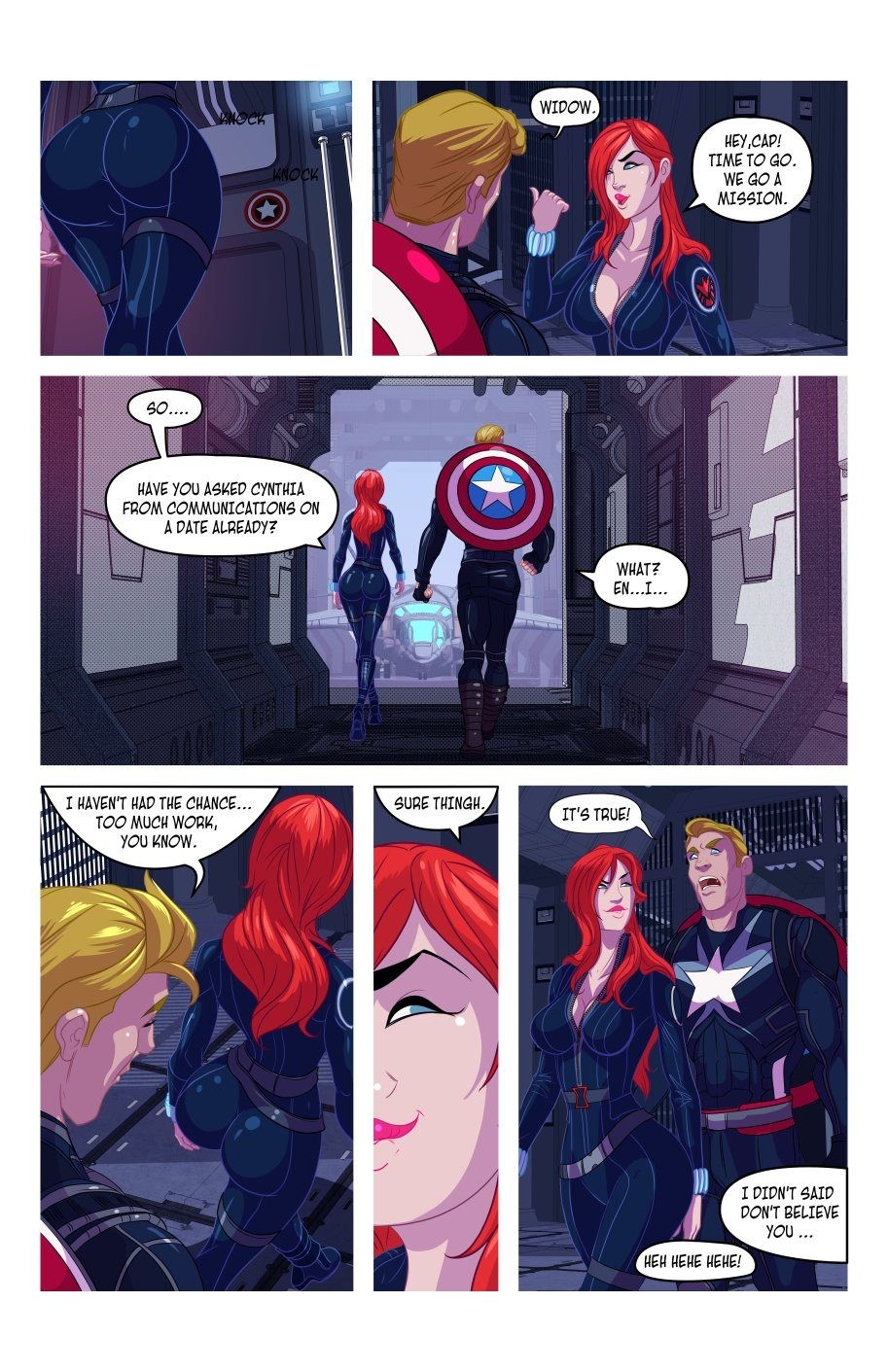 Widow’s Downtime Porn Comic english 04