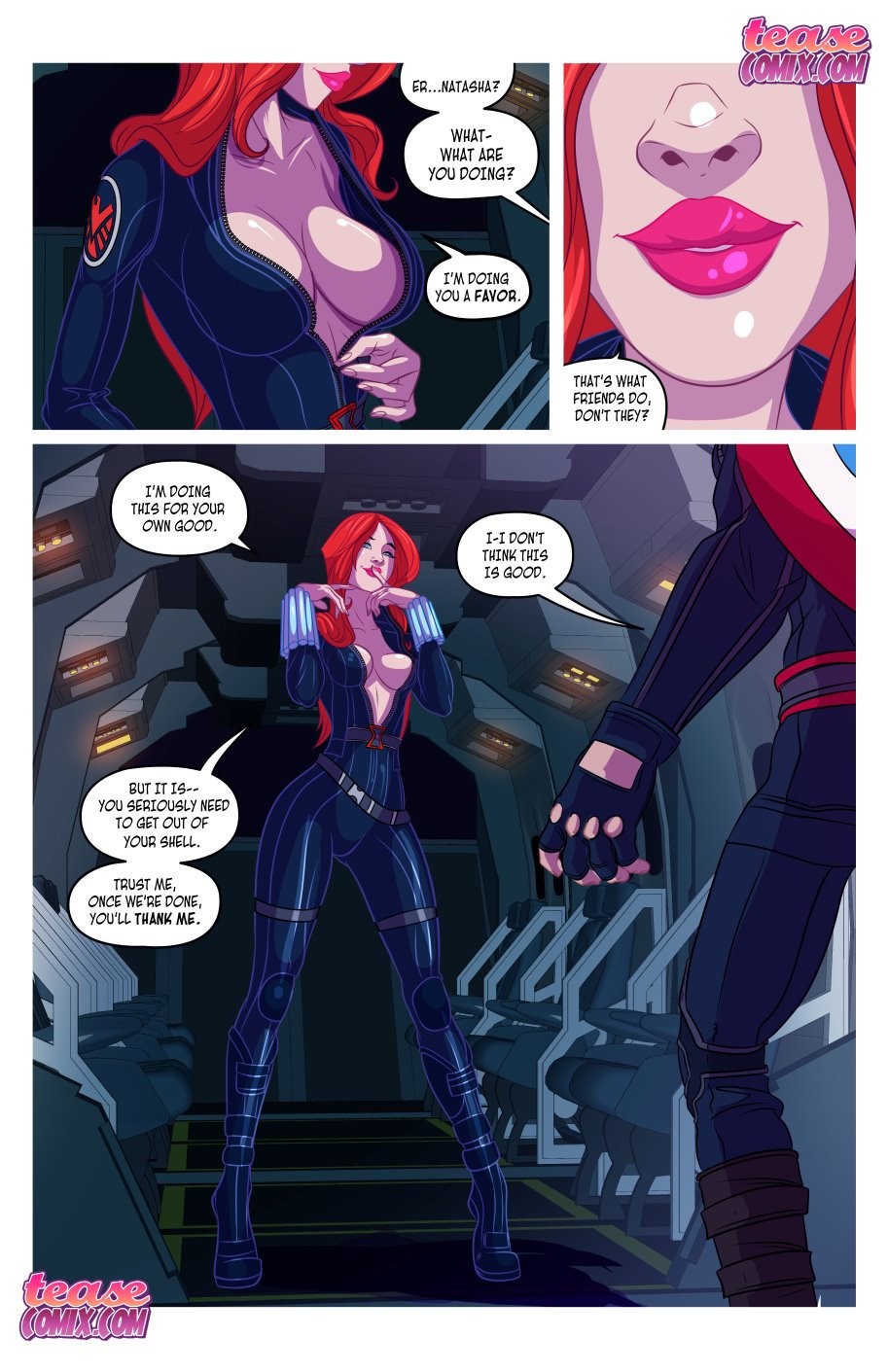 Widow’s Downtime Porn Comic english 06