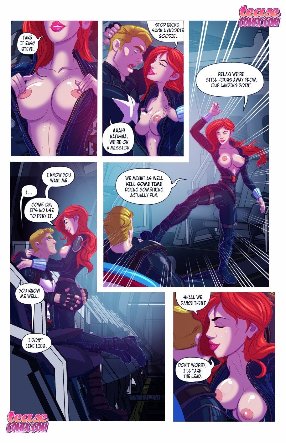 Widow’s Downtime Porn Comic english 08