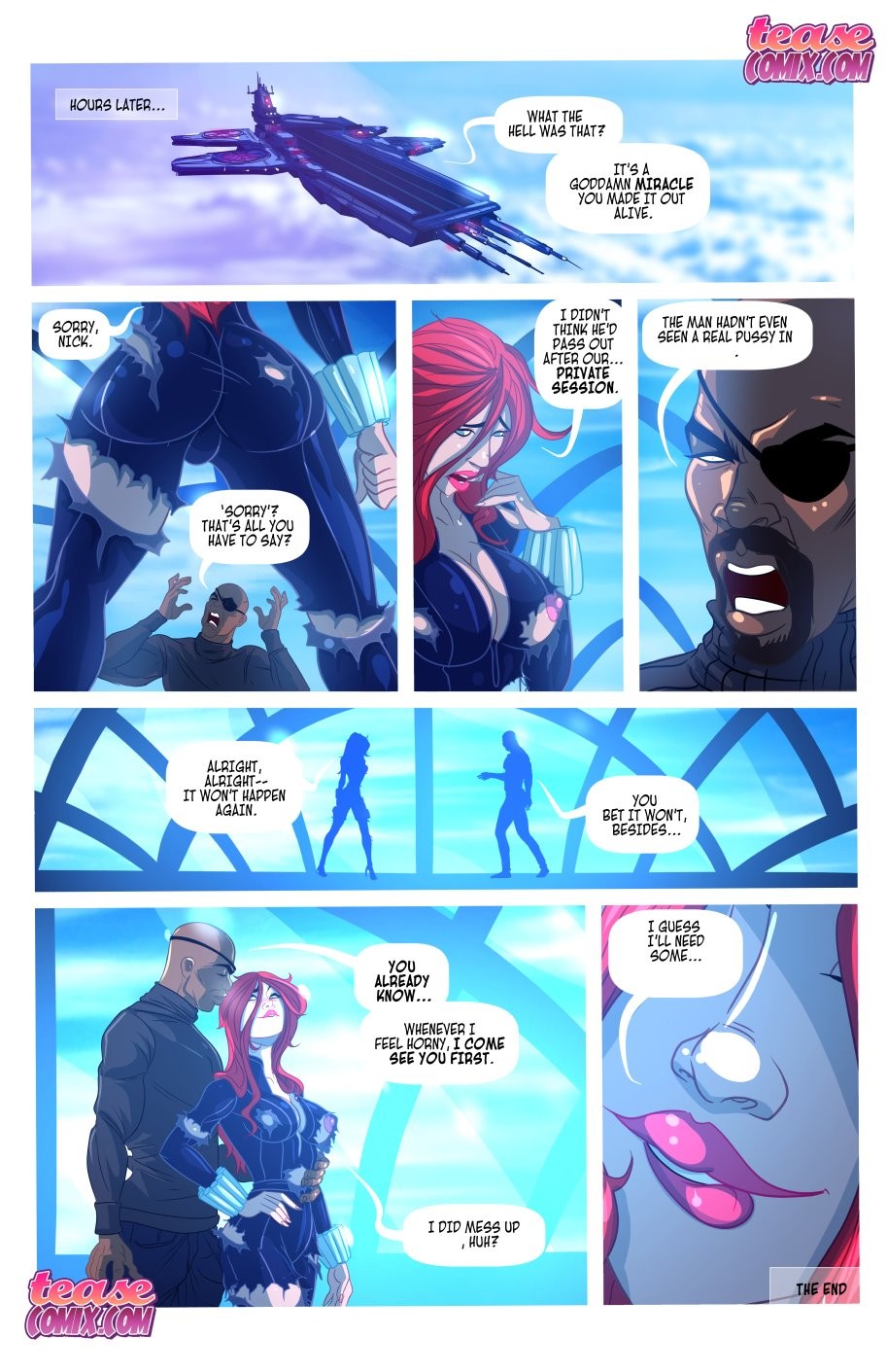 Widow’s Downtime Porn Comic english 23