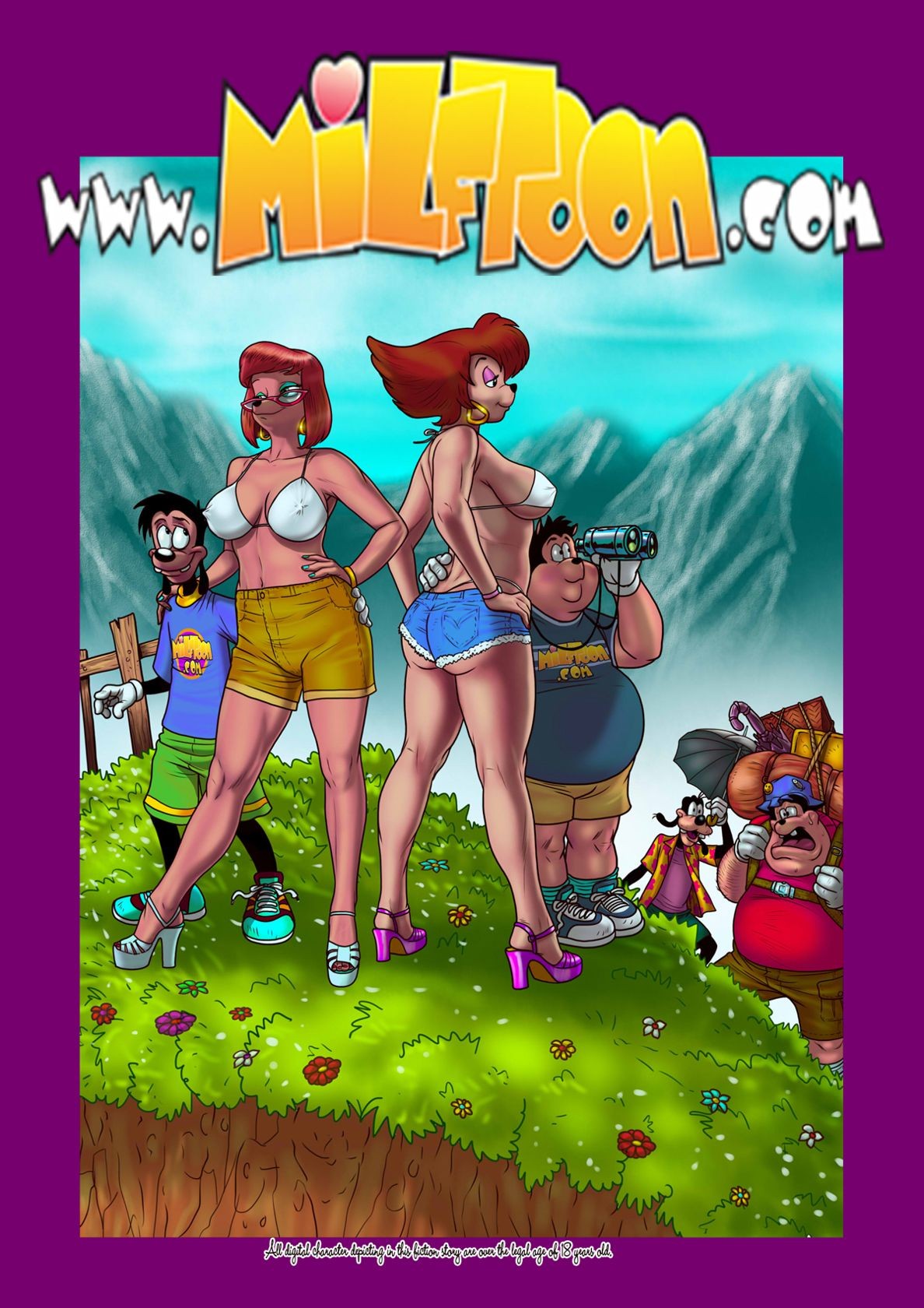 Goofy Vacation Porn Comic english 01