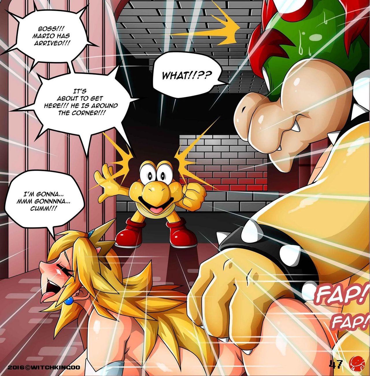 Help Me Mario! The Prequel Porn Comic english 49