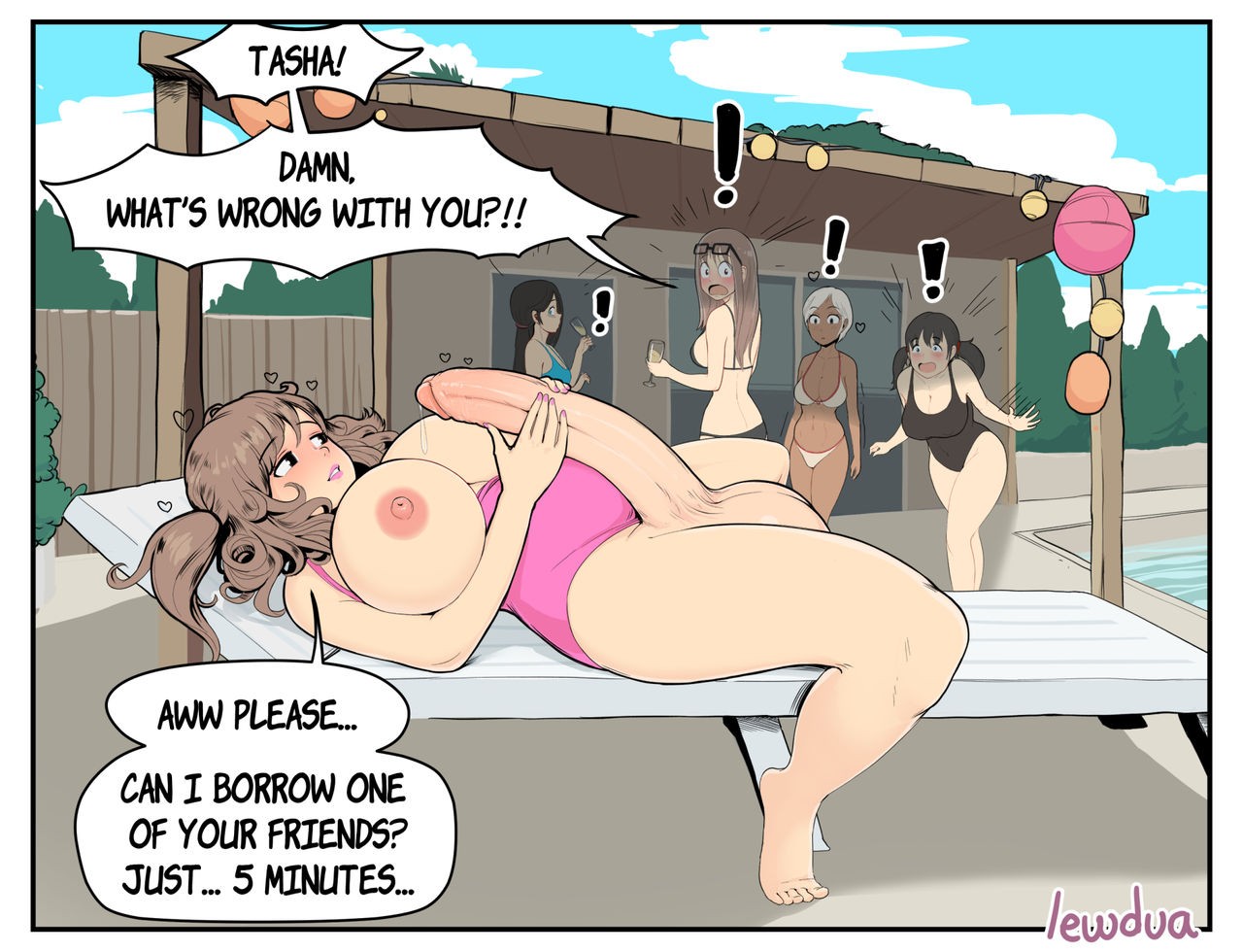 Pool Party Porn Comic english 01