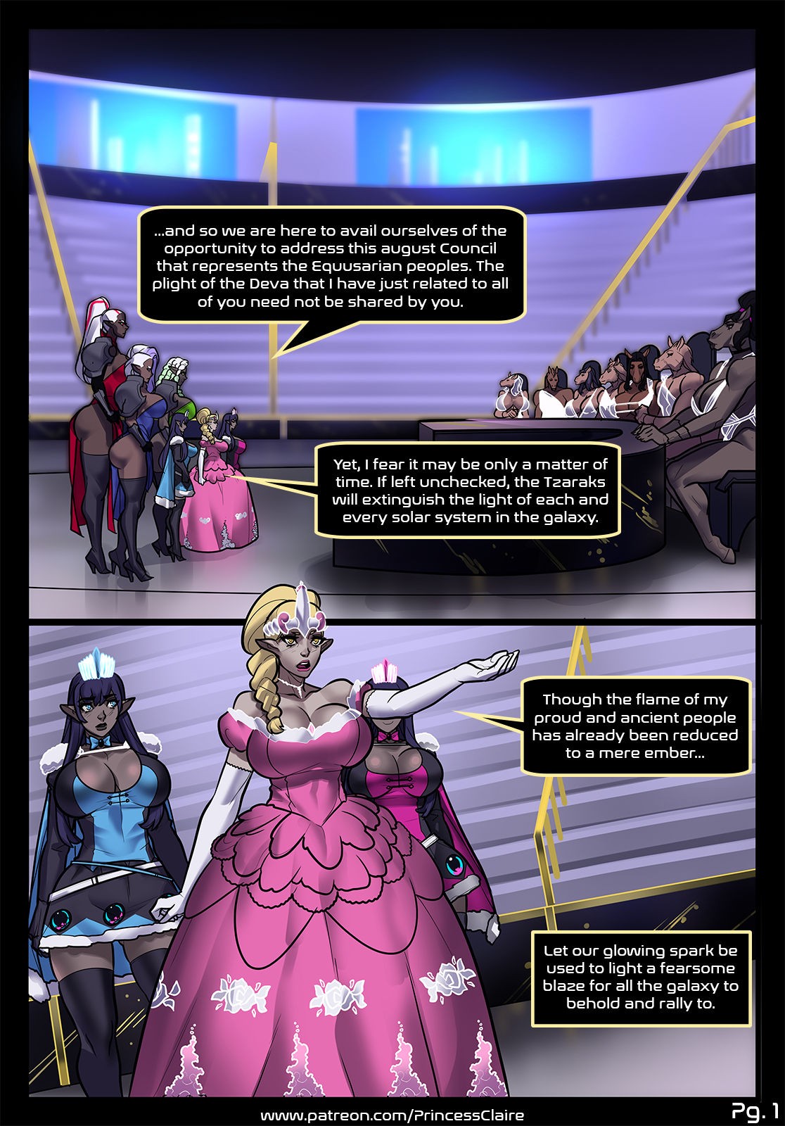 Princess Claire Part 5: A Royal Endowmentv The Equisarian Expansion  Porn Comic english 03