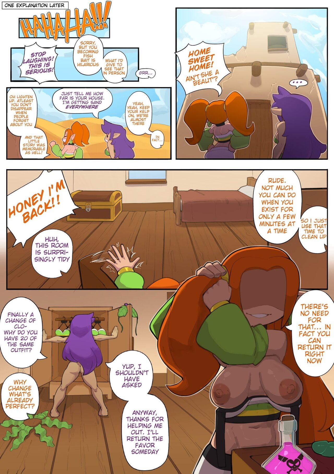 Shantae: Trouble In Tassel Town Porn Comic english 04