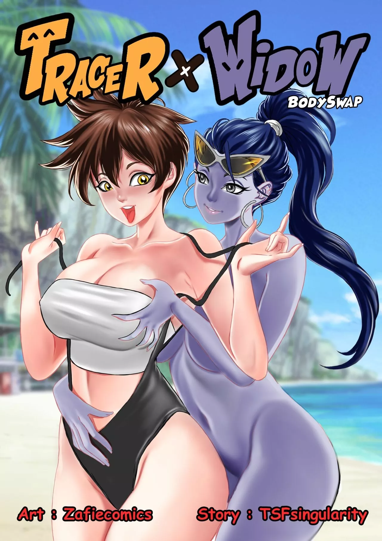 Tracer x Widow (Overwatch) [TSFSingularity] - English - Porn Comic