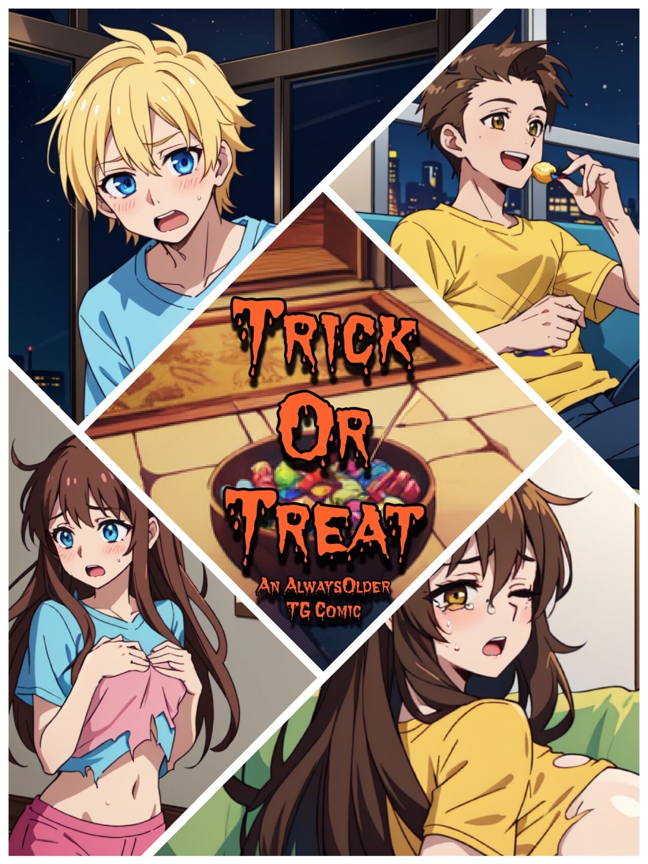 Trick Or Treat By Alwaysolder Porn Comic english 01