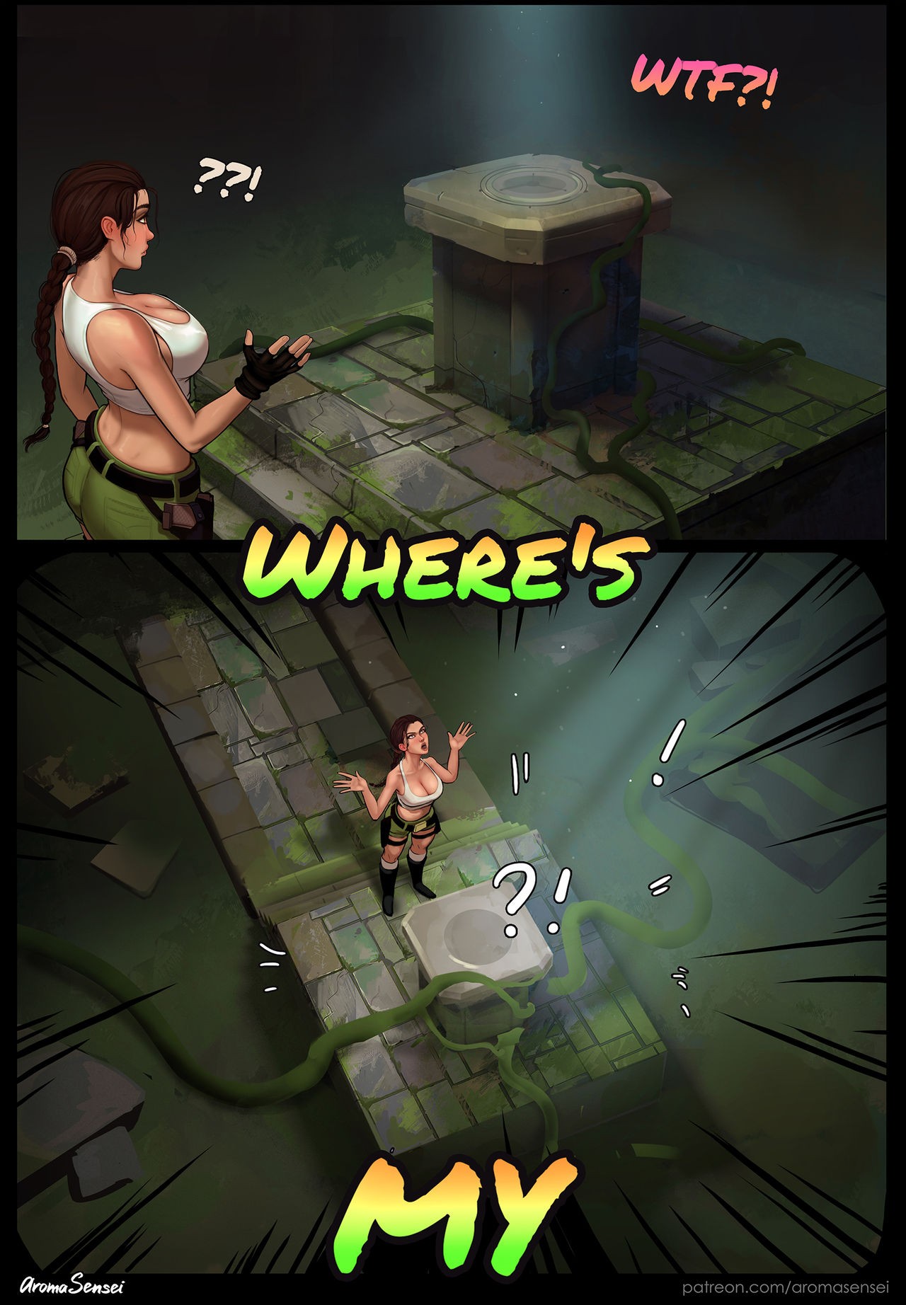 Waifunator 5: Lara Croft Porn Comic english 18