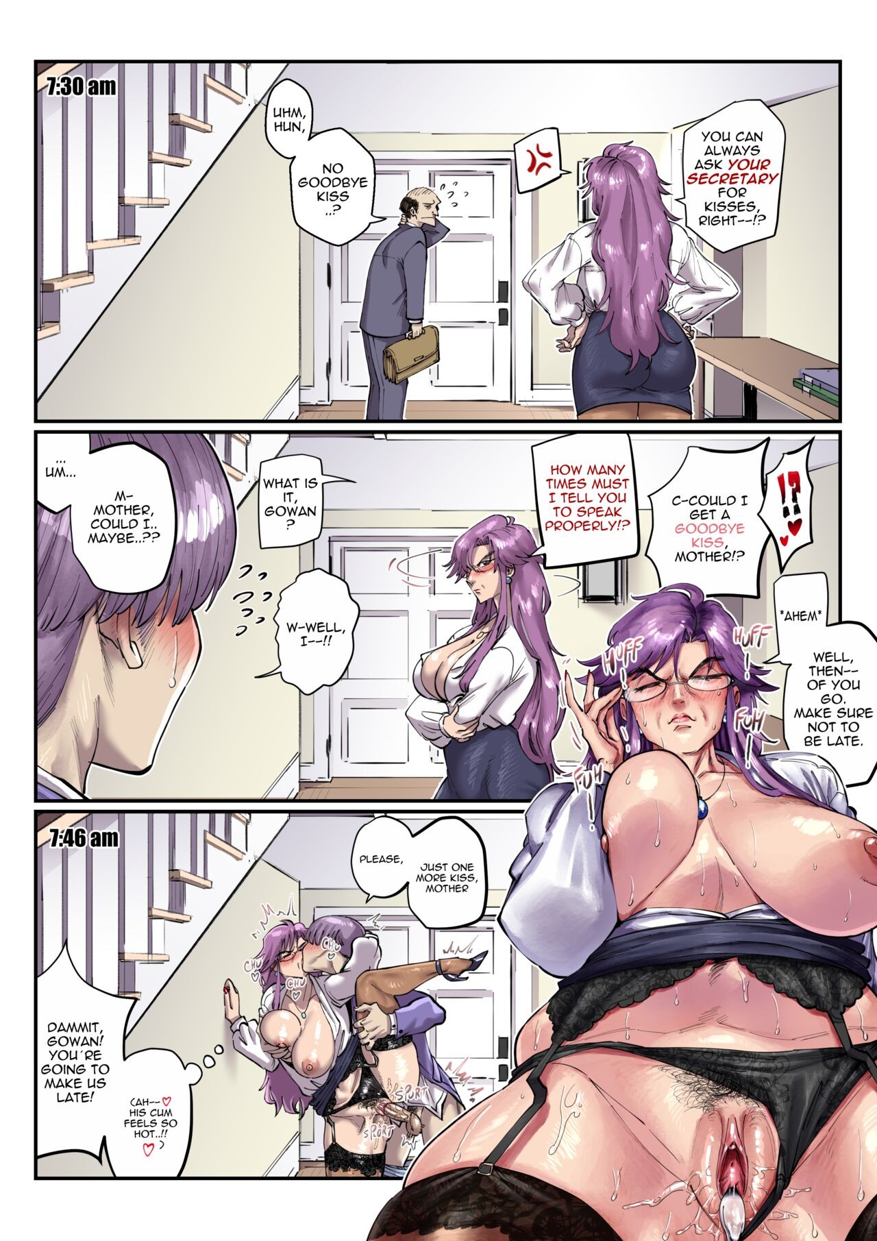 A Strict Mother’s Daily Routine Porn Comic english 04