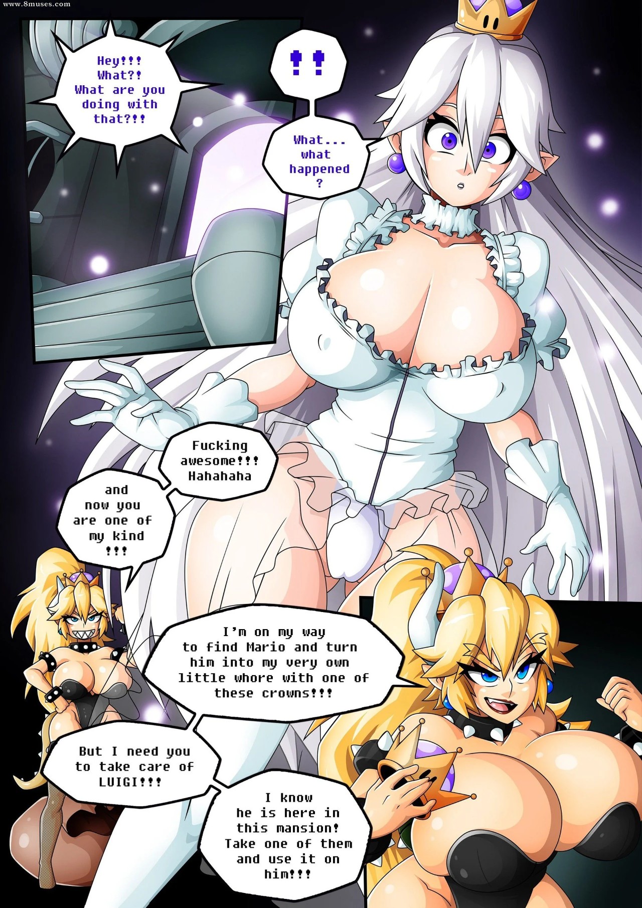 Bowsette By WitchKing00 Part 2 Porn Comic english 04