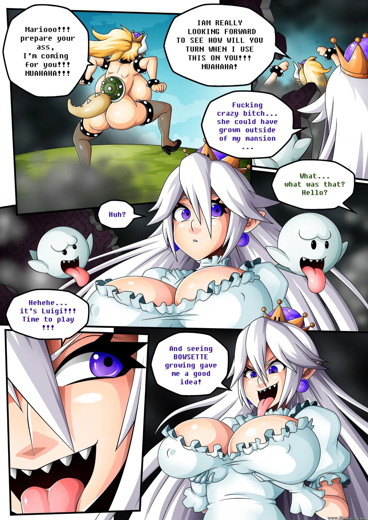 Bowsette By WitchKing00 Part 2 Porn Comic english 07