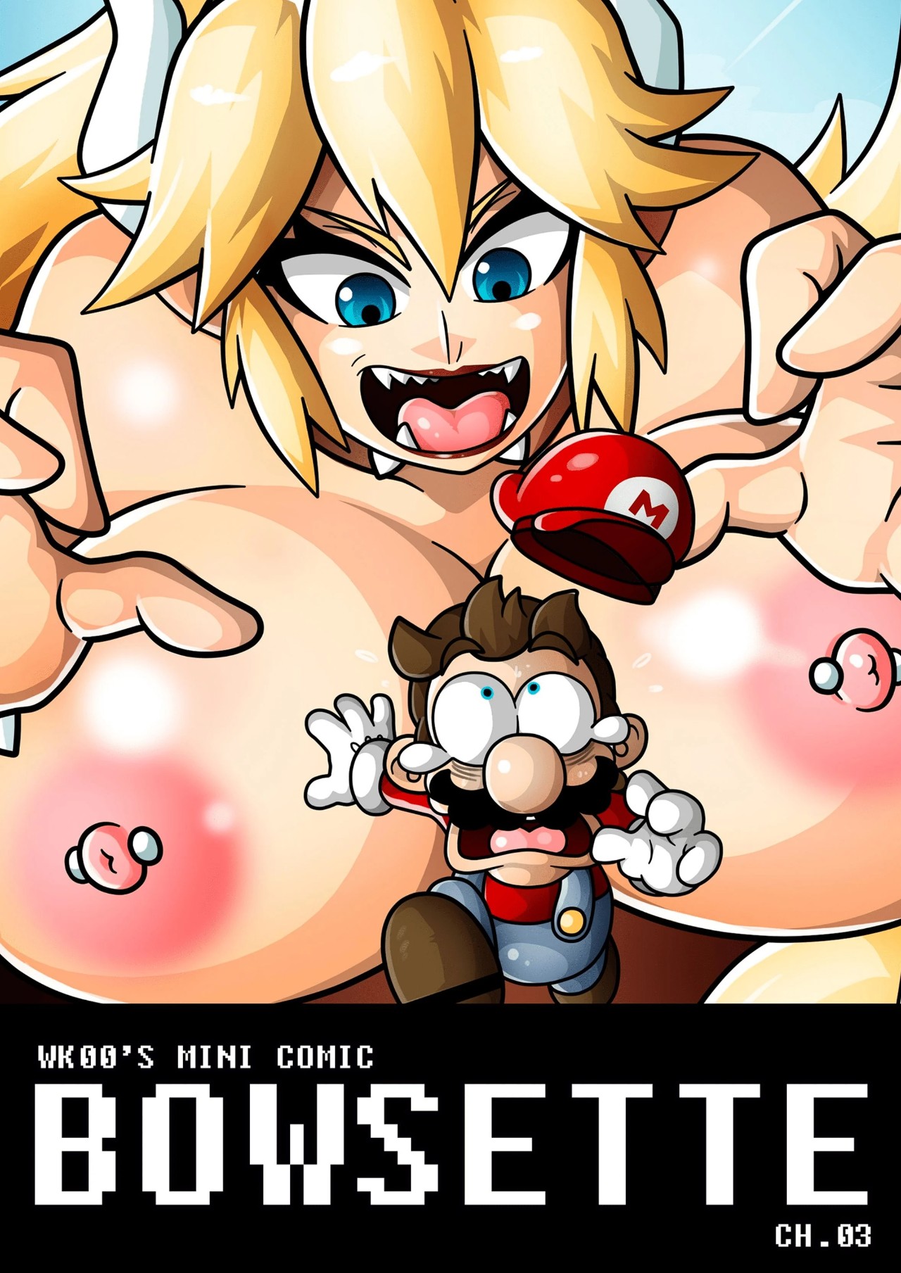 Bowsette By WitchKing00 Part 3 Porn Comic english 01
