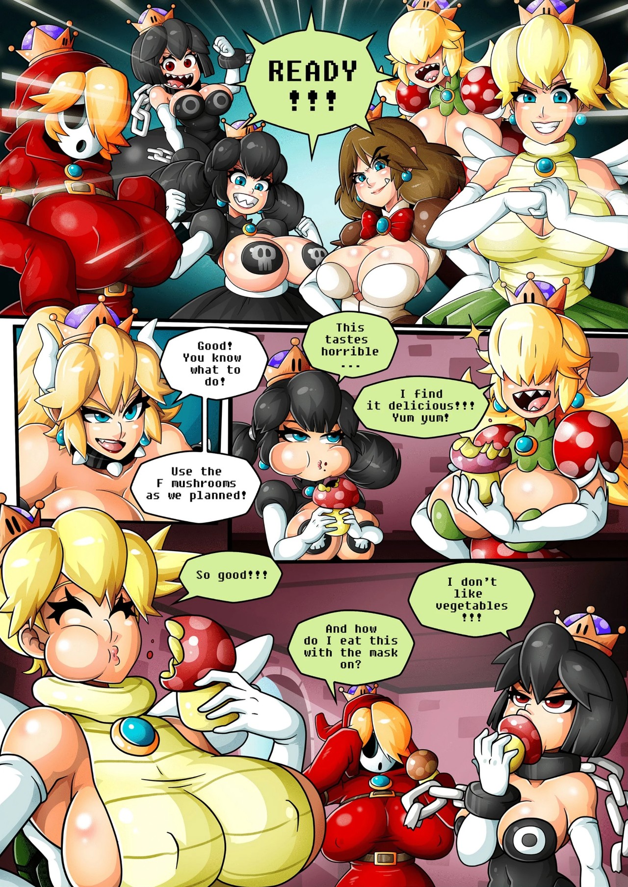 Bowsette By WitchKing00 Part 3 Porn Comic english 08