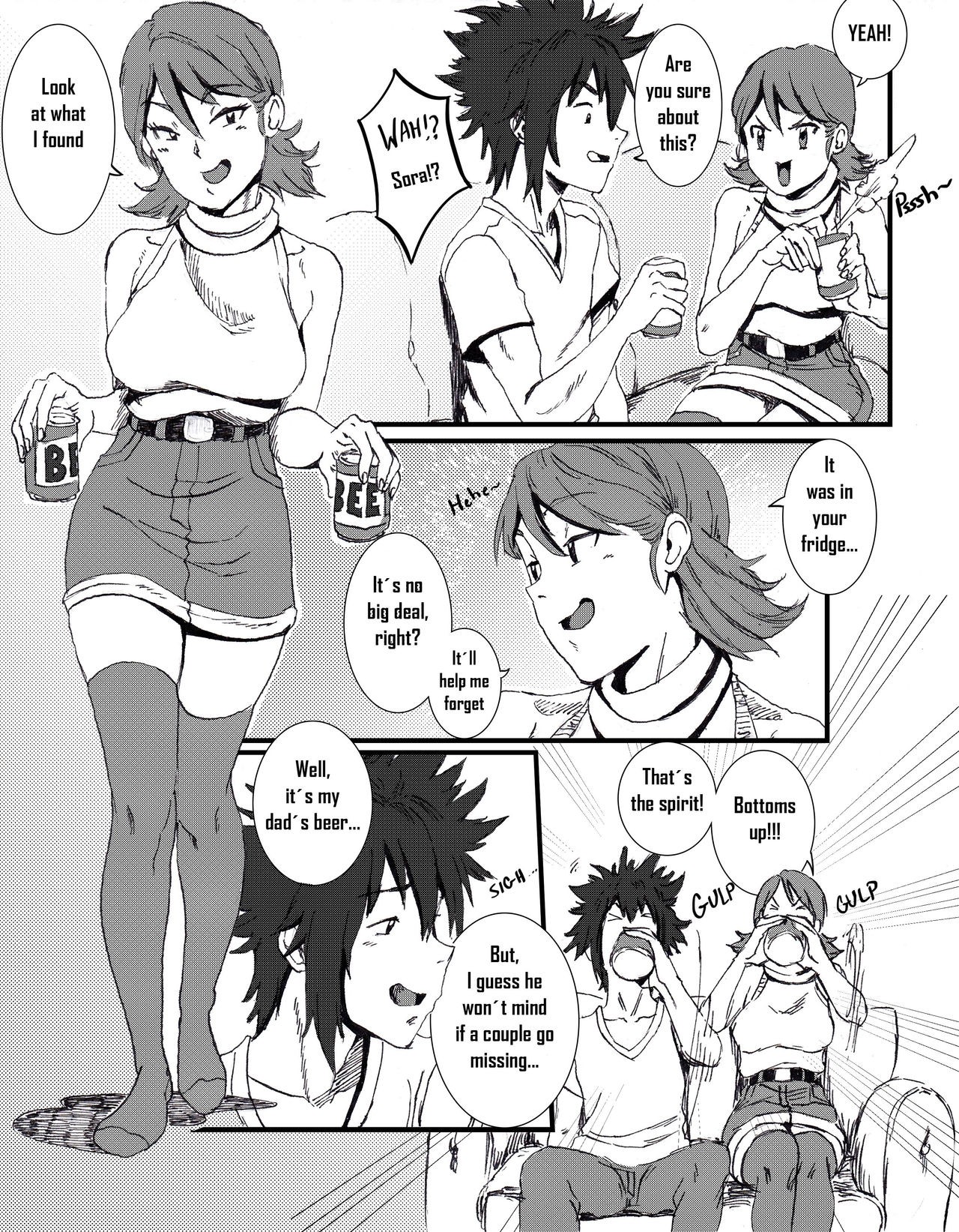 Davis Conquest Part 1: Lonely Sora Porn Comic english 10