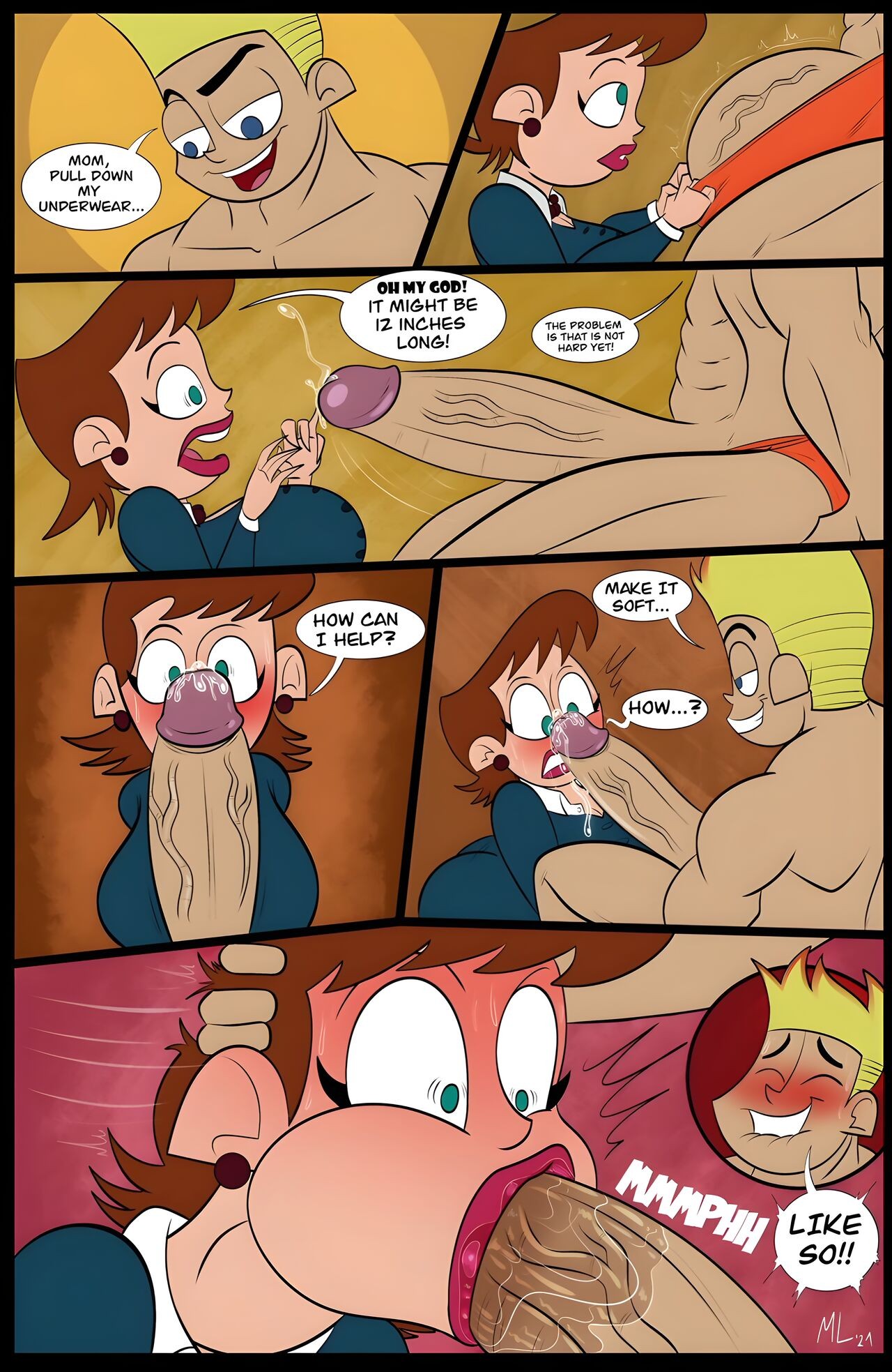 Johnny Test And The Puberty Potion Porn Comic english 04