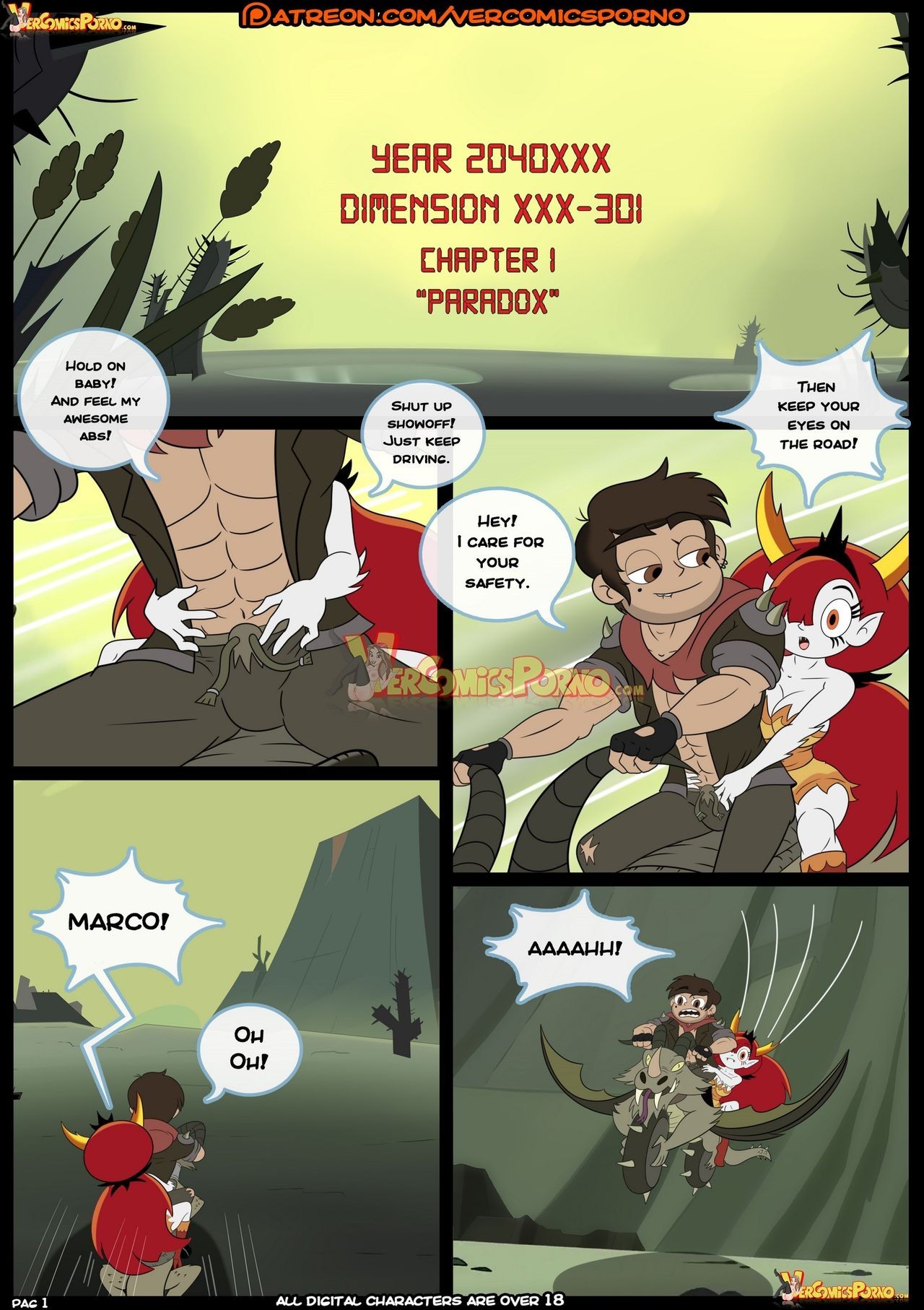 Marco vs The Forces Of Time Porn Comic english 02