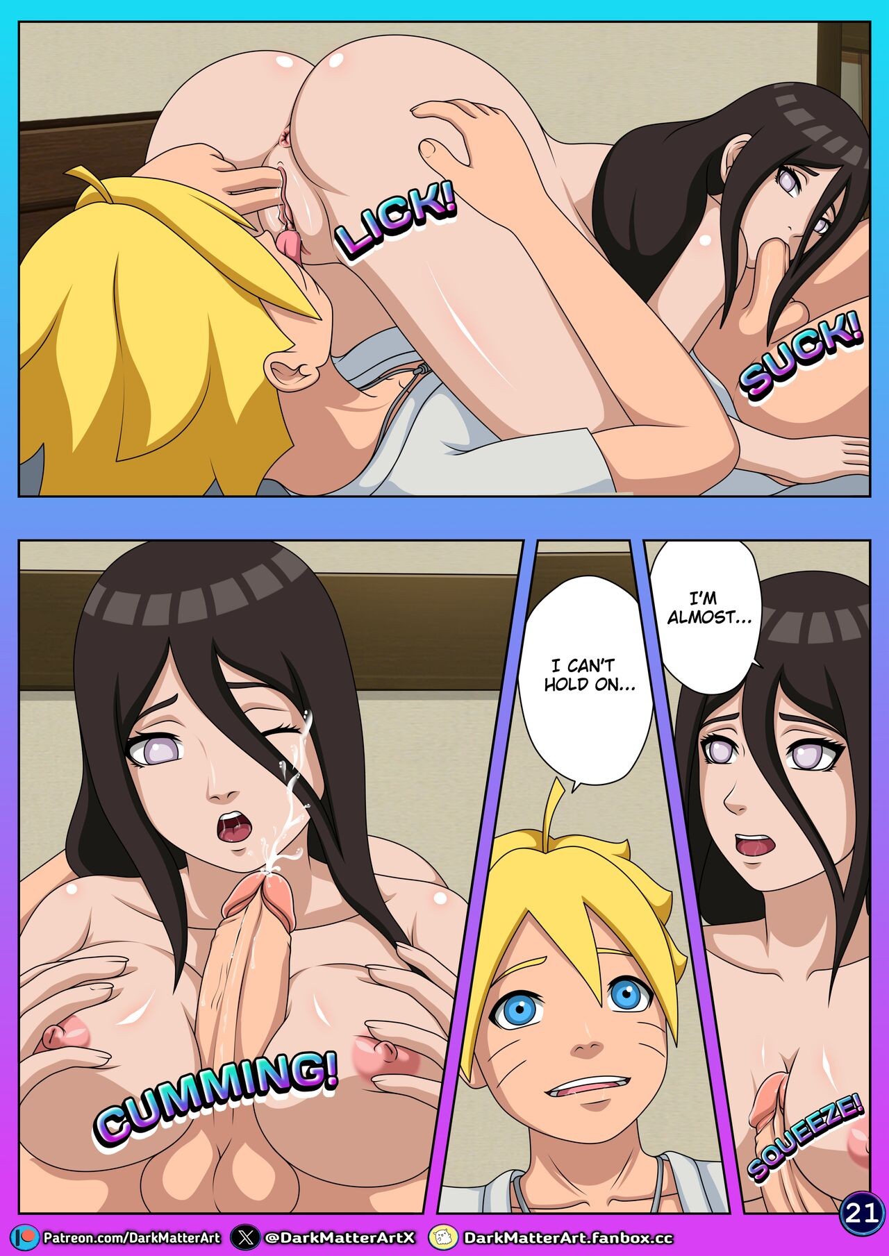 Confusion In Bed Part 2: Hanabi’s Choice Porn Comic english 22