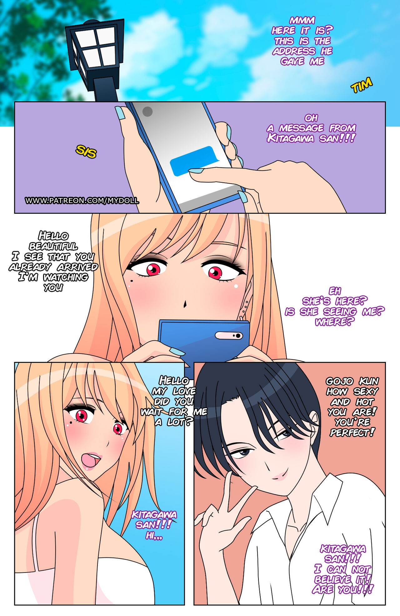My dress up darling gojo and kitagawa kiss