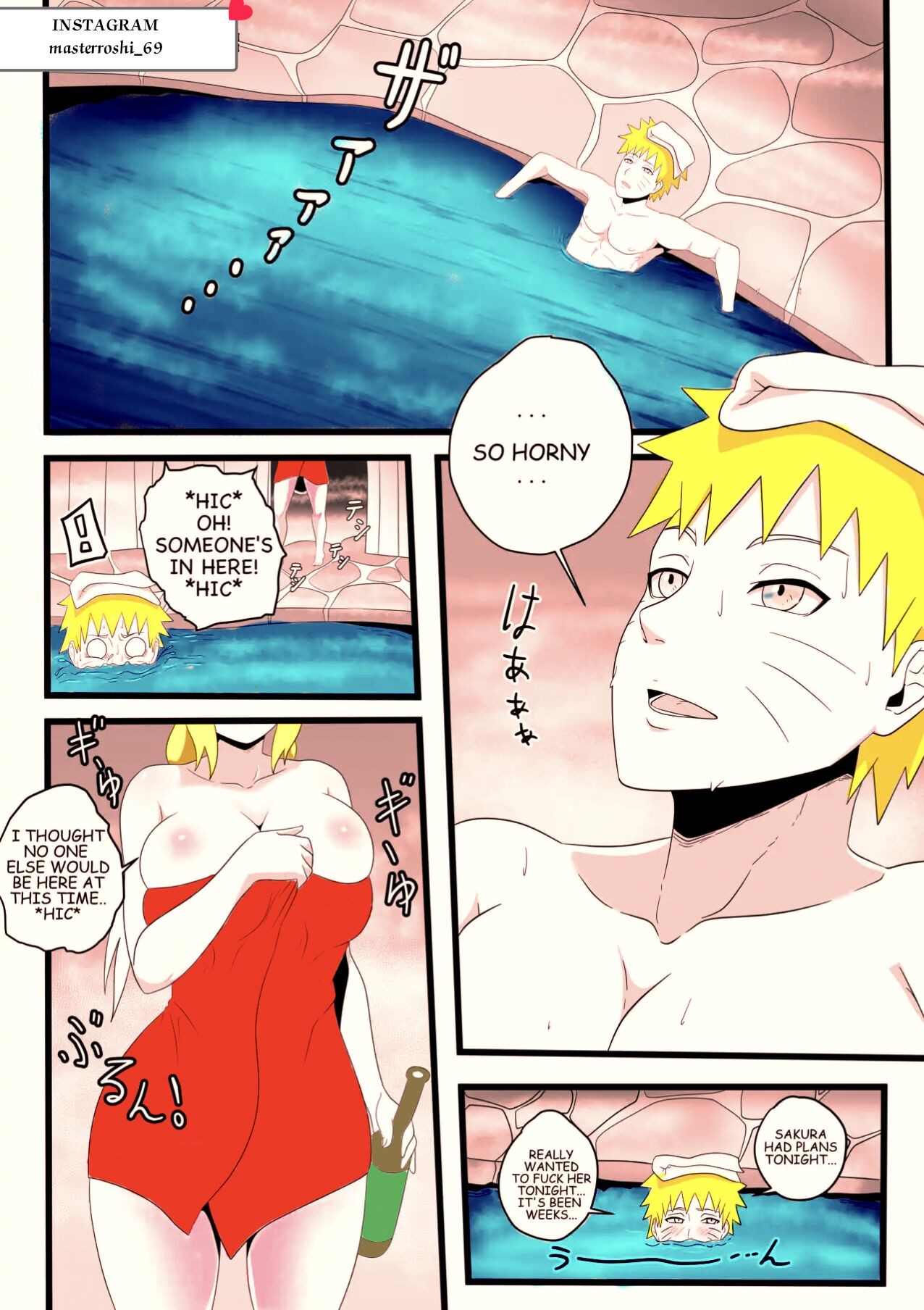 Naruto X Tsunade Hotspring Affair  Porn Comic english 02