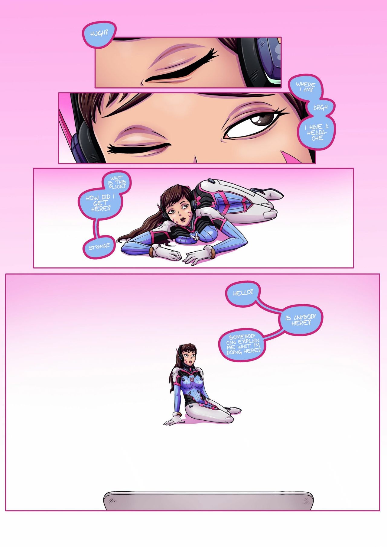 Overwatch X: D.VA’s Humiliation Porn Comic english 04