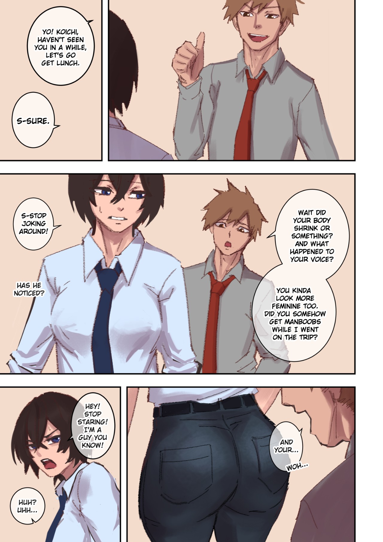 Secretary Replacement Porn Comic english 09