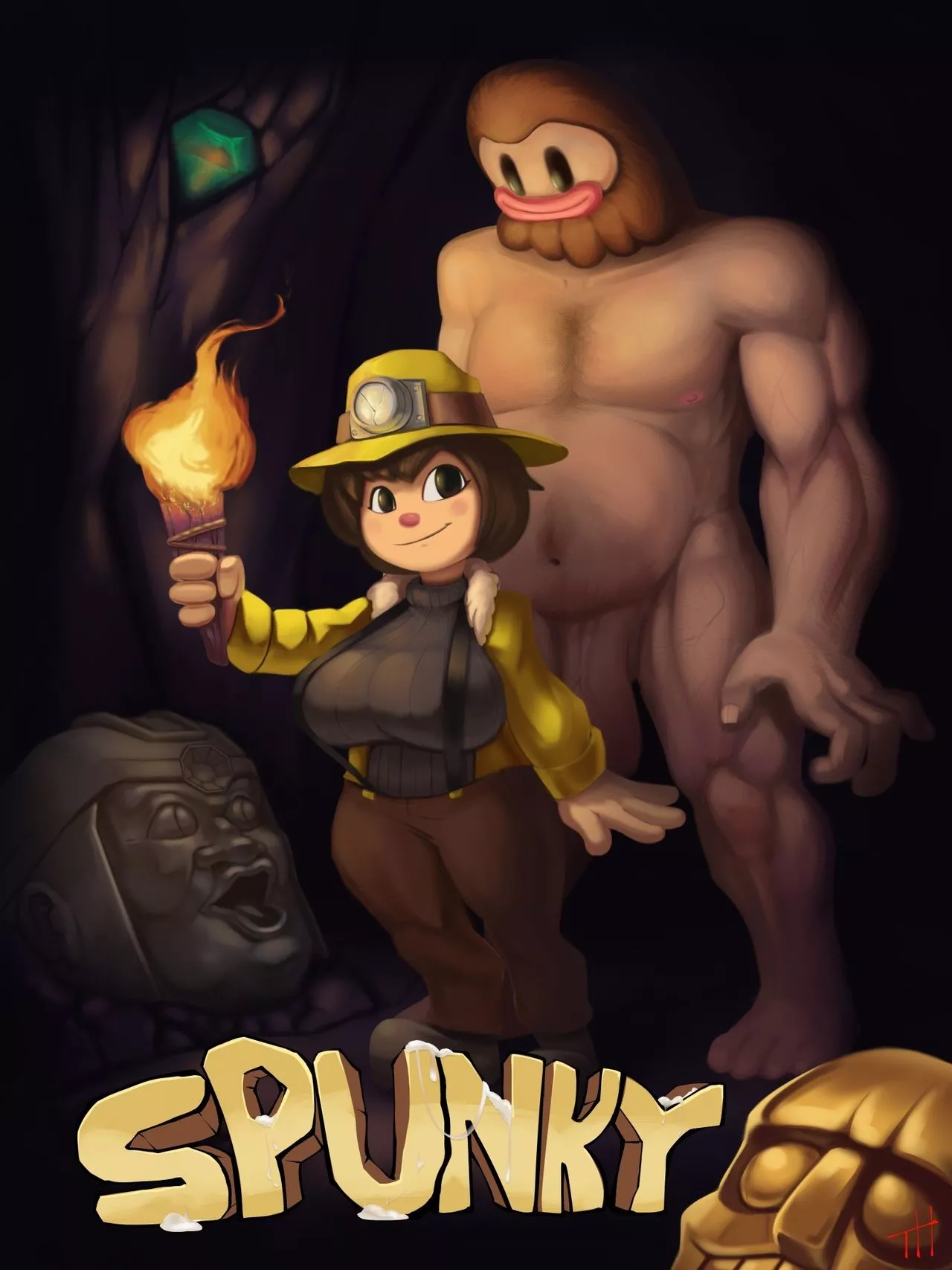 Spunky 2 (Spelunky) [Thingshappen] - English - Porn Comics