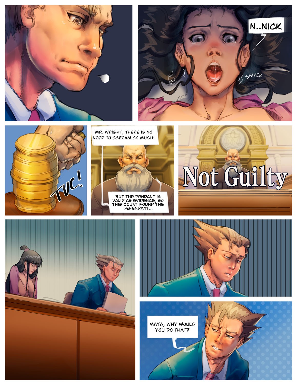 Ace Attorney: The Trial Of Sex Porn Comic english 12