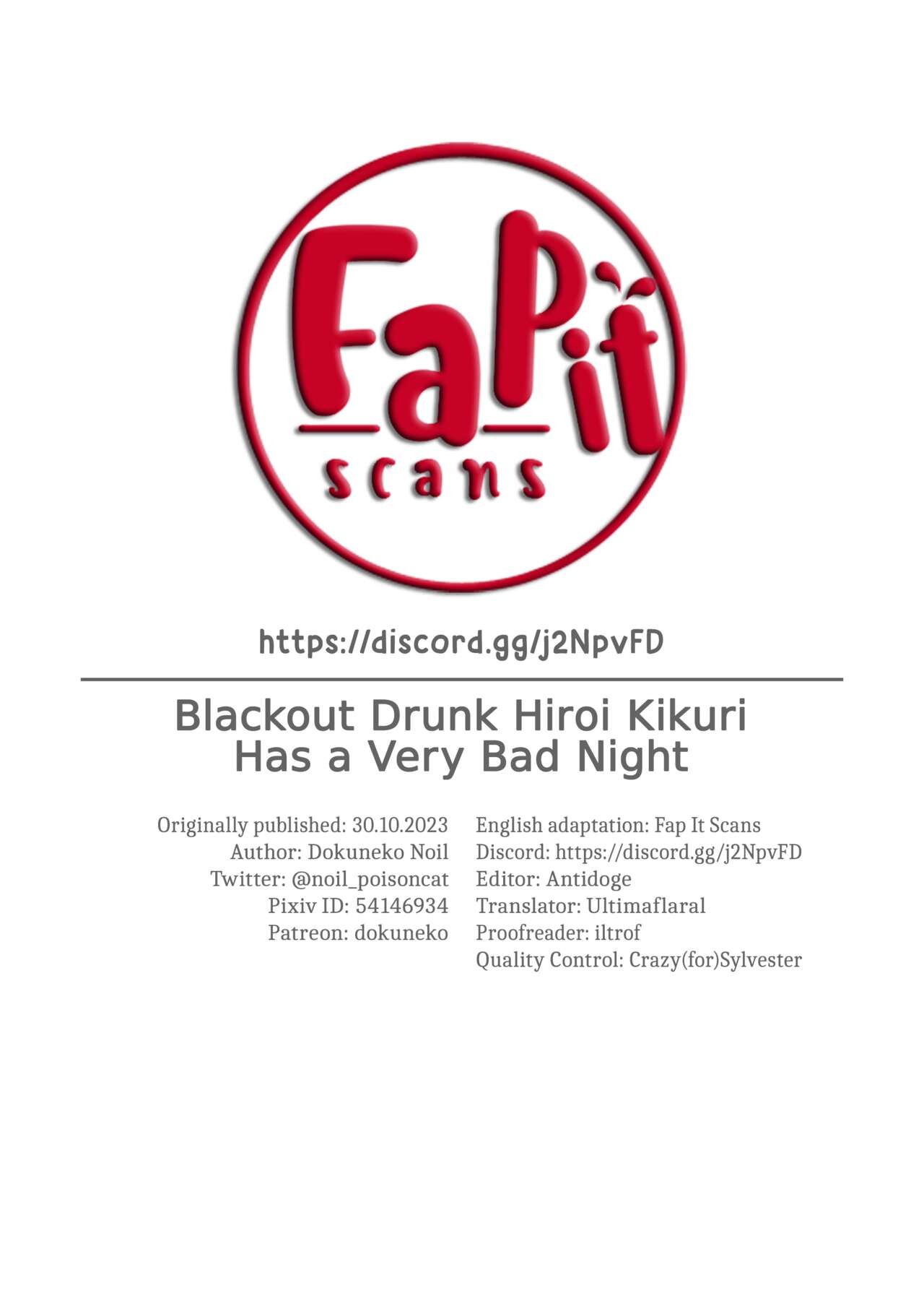 Blackout Drunk Hiroi Kikuri Has a Very Bad Night Porn Comic english 14