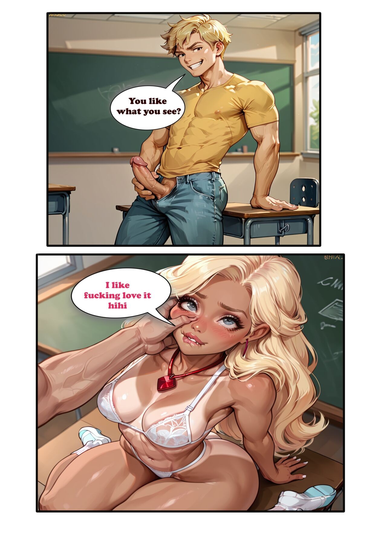 Brains To Bimbo Full Porn Comic english 07