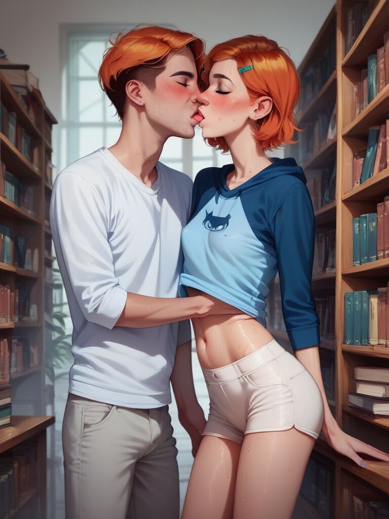 Gwen Tennyson And Boyfriend In The Library Porn Comic english 02 - Porn  Comic