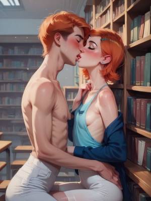 Gwen Tennyson And Boyfriend In The Library  Porn Comic english 04
