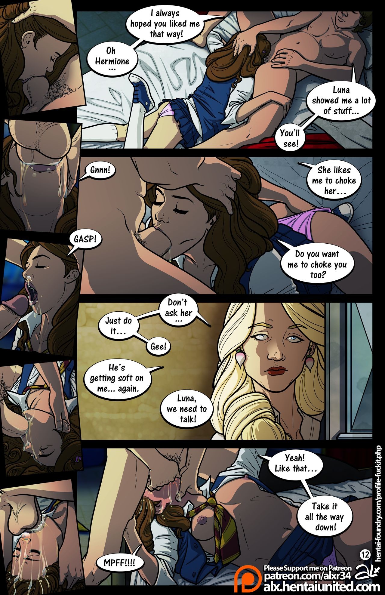 Meanwhile In Hogwarts: Truth Or Dare Porn Comic english 13
