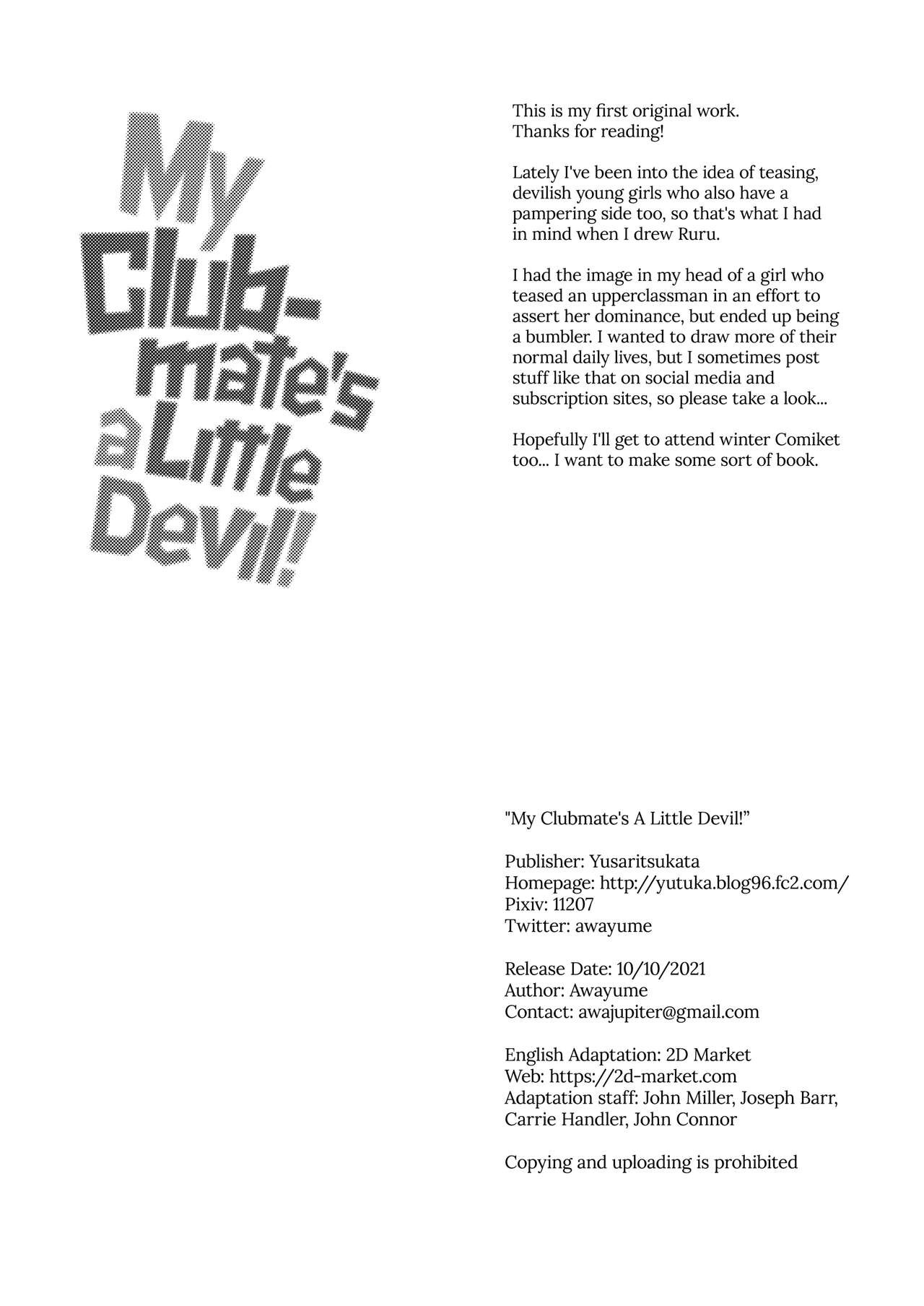 My Clubmate’s a Little Devil! Porn Comic english 21