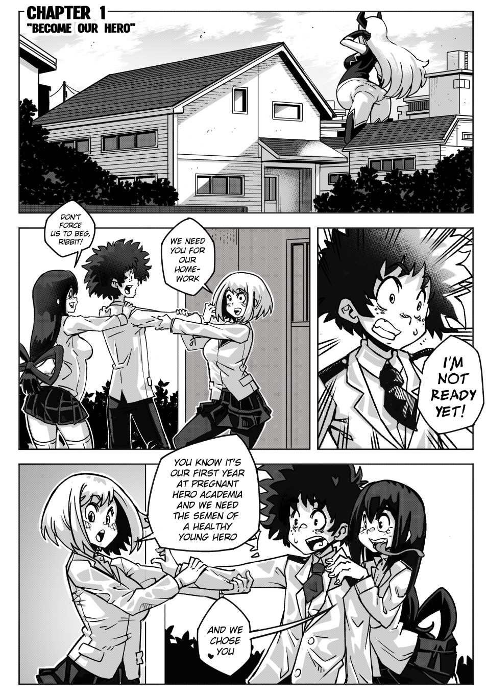 Pregnant Hero Academia Porn Comic english 04