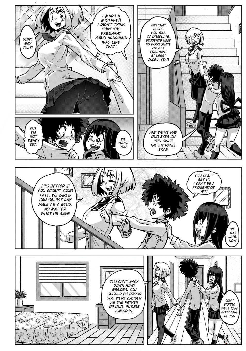 Pregnant Hero Academia Porn Comic english 05