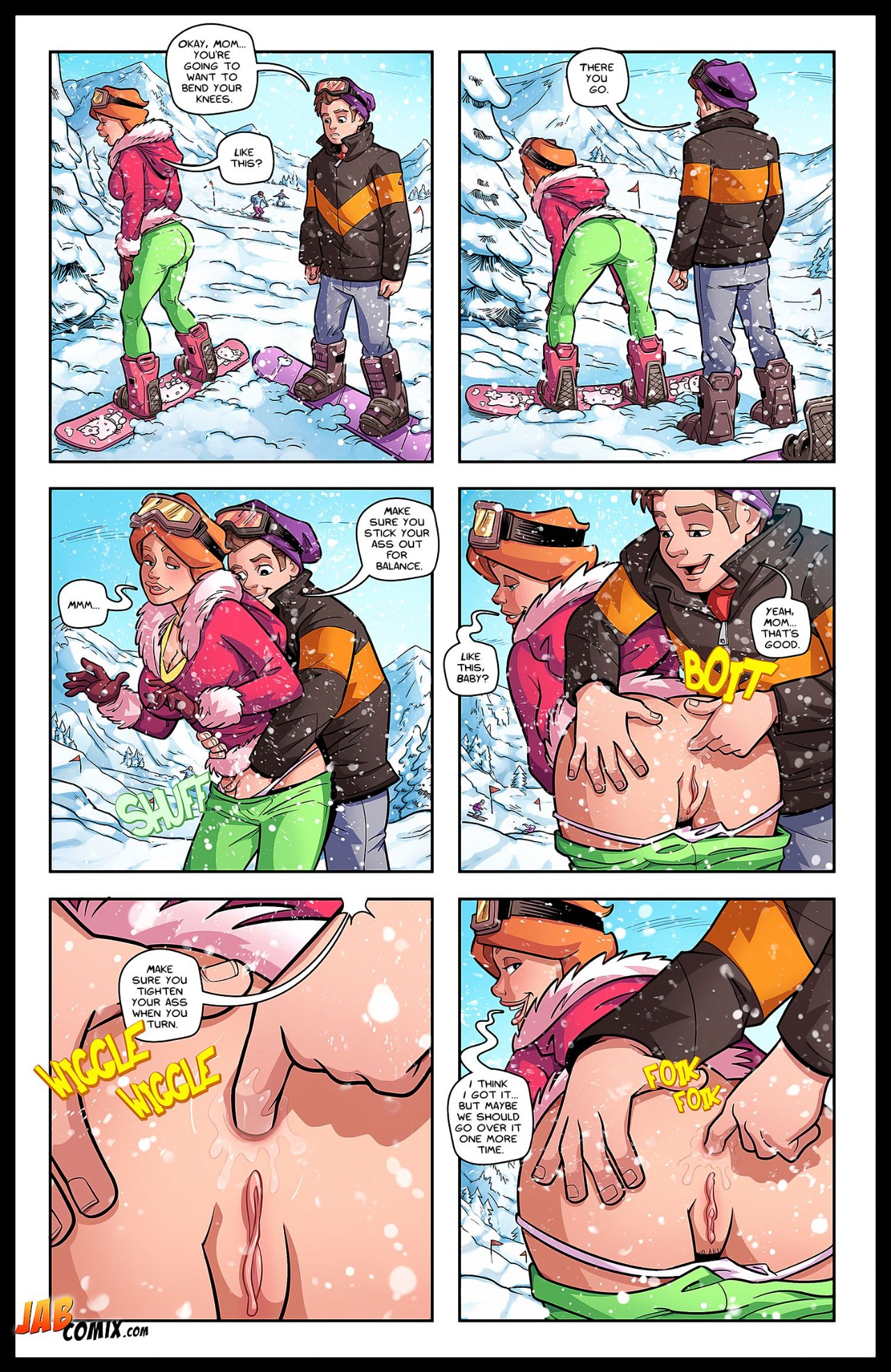 Snowed In By JABComix Porn Comic english 13