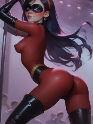 Violet Parr At The Strip Club Porn Comic english 02