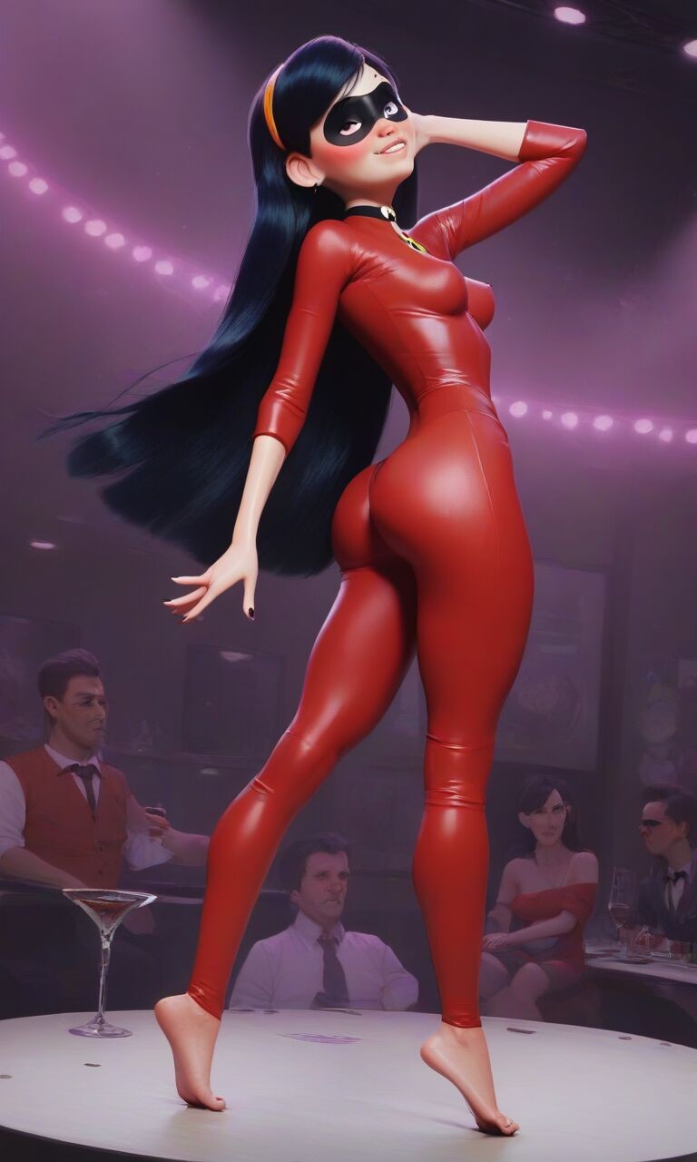 Latex Strip - Violet Parr At The Strip Club Porn Comic english 05 - Porn Comic