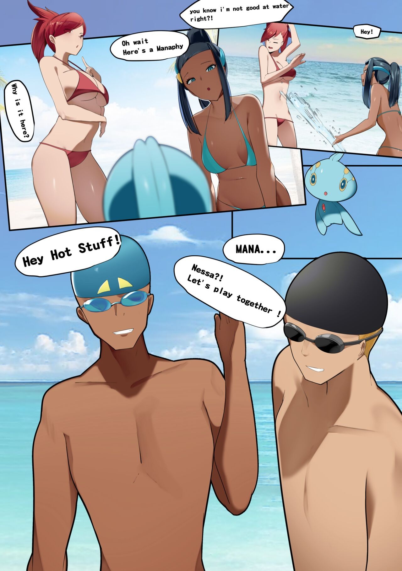 Yuuyuu: Beachside Swap! Part 2 Porn Comic english 03