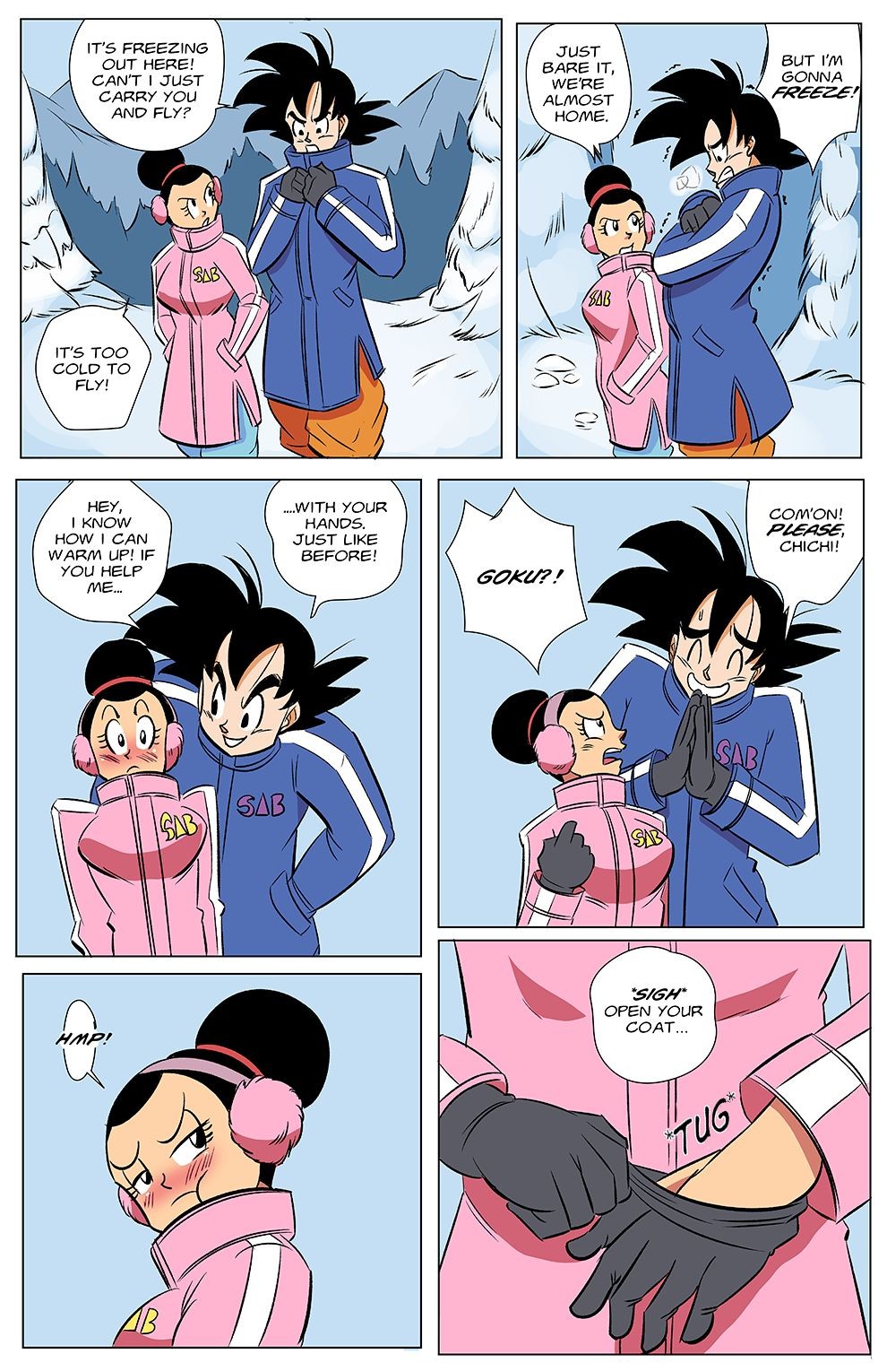 Goku + Chi Chi Heating Up Porn Comic english 02