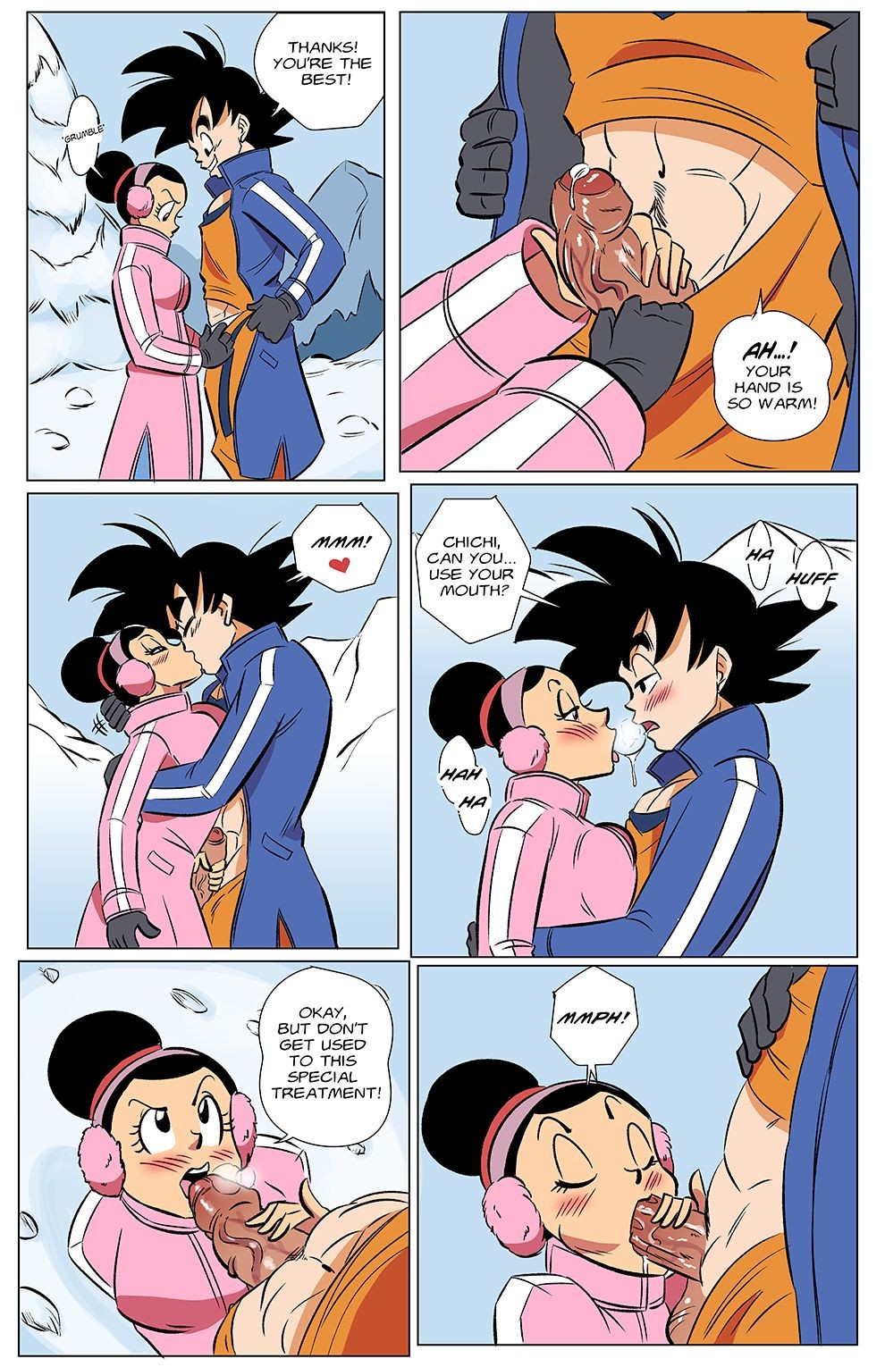 Goku + Chi Chi Heating Up Porn Comic english 03