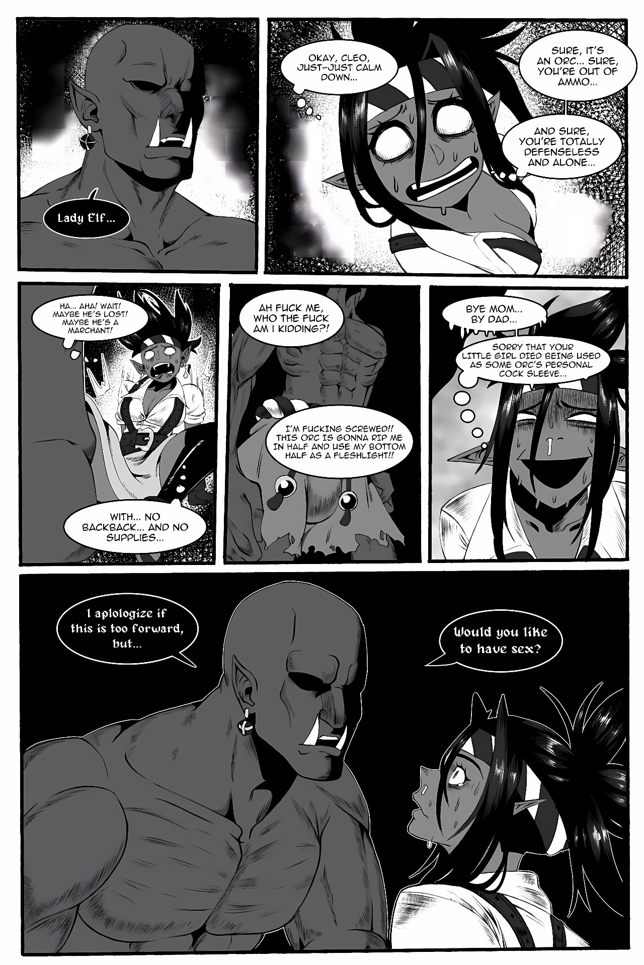 Orc Of The Northern Mountain Porn Comic english 07