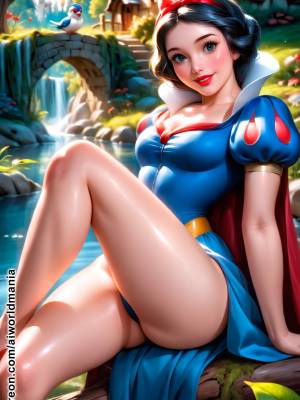 Snow White By AI Generated Porn Comic english 01