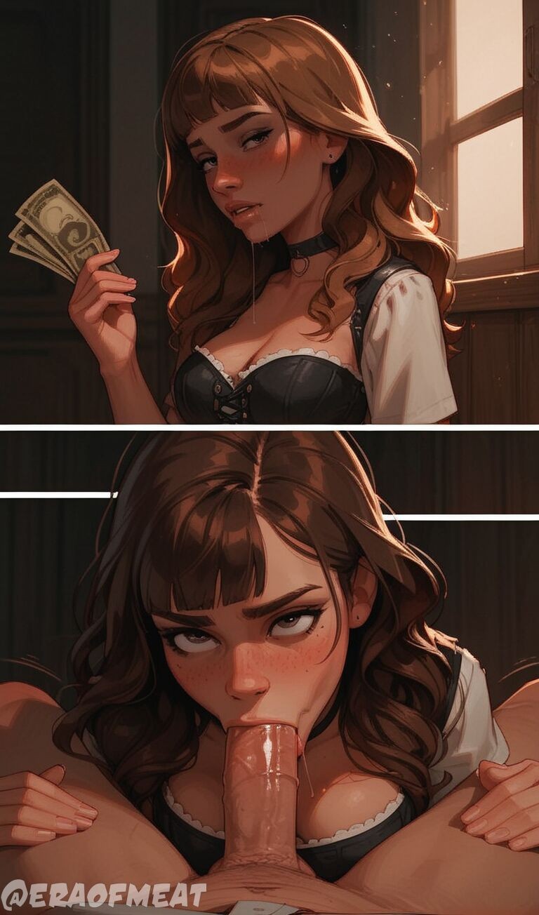 AI Generated: Hermione Granger  Porn Comic english 47