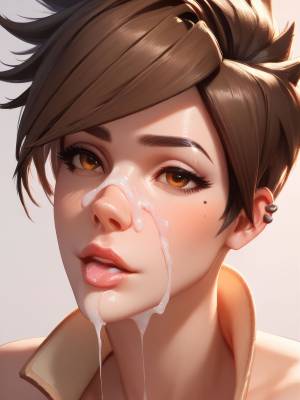 AI Generated: Tracer Porn Comic english 08