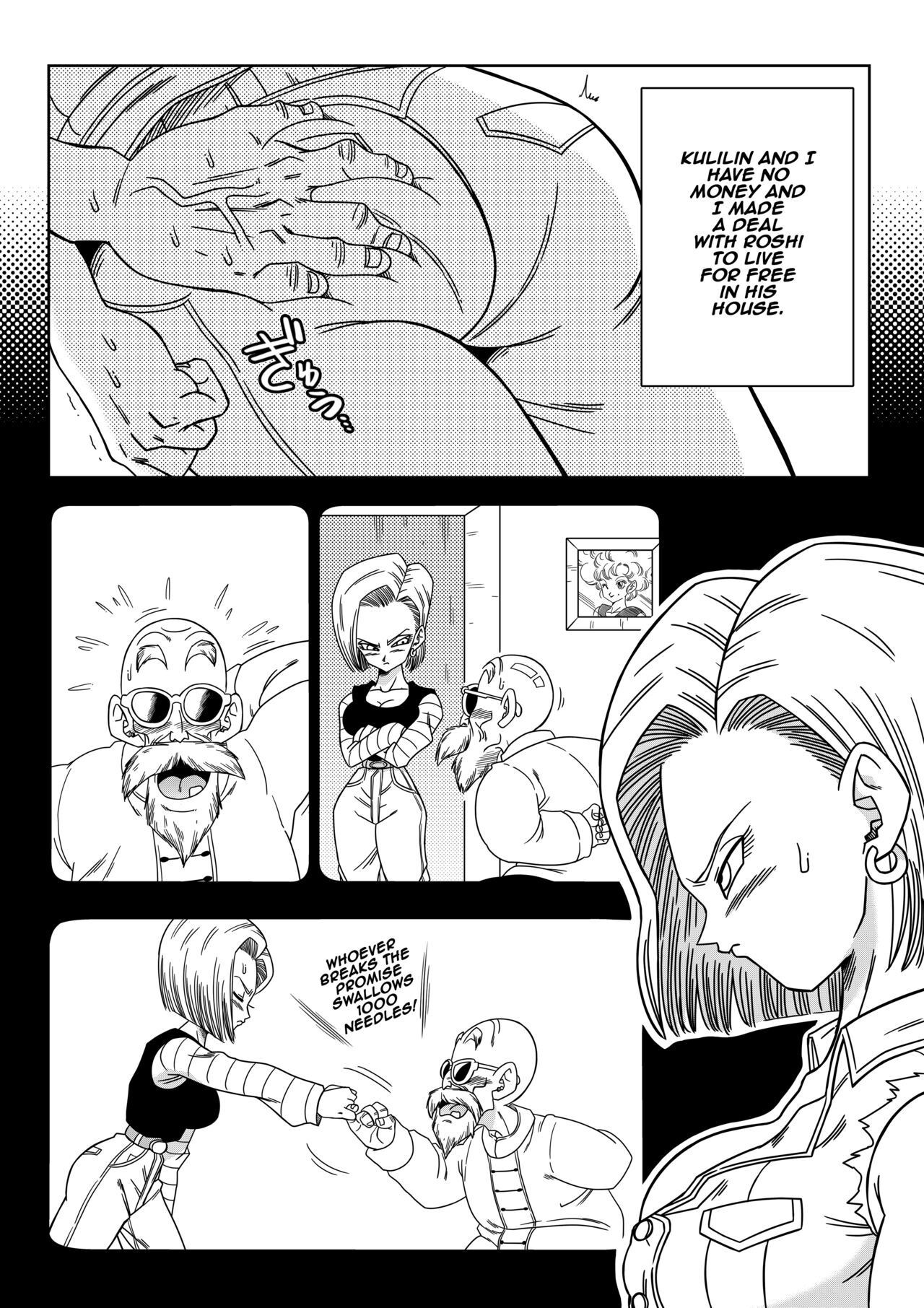 Dagon Ball: Android 18 vs Master Roshi Porn Comic english 03