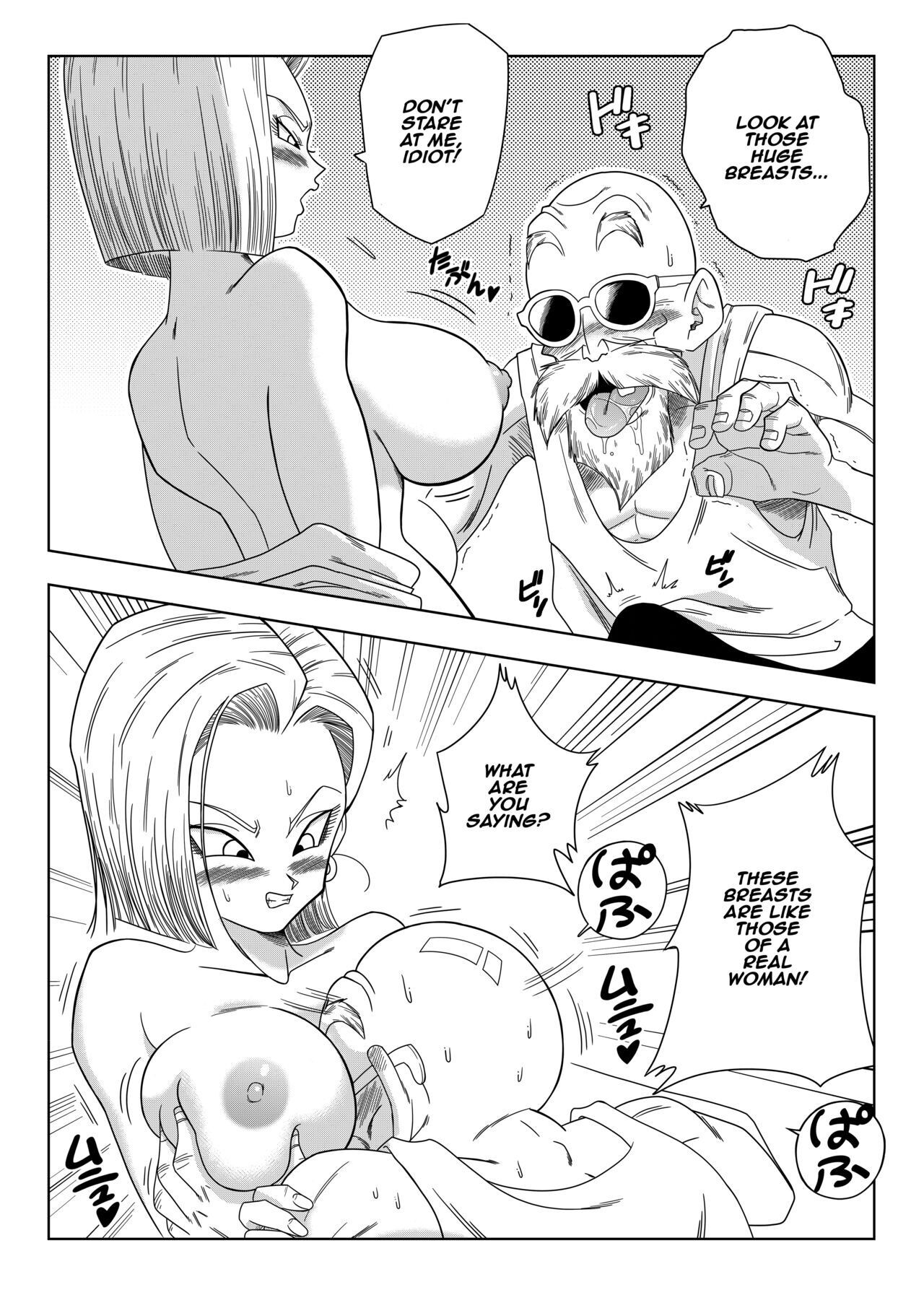 Dagon Ball: Android 18 vs Master Roshi Porn Comic english 07