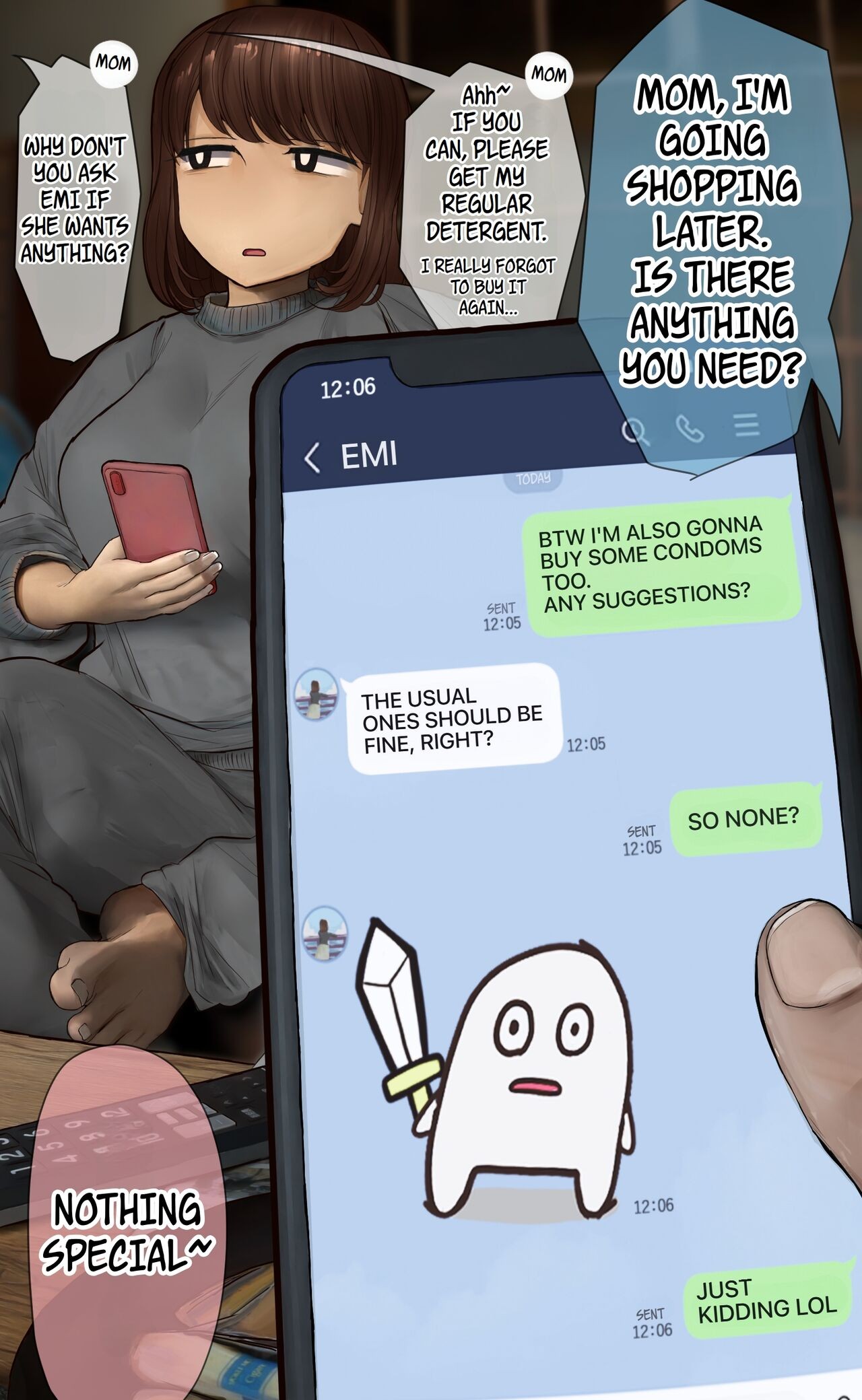 Everyday Conversations With My Big Sister Part 2 Porn Comic english 02