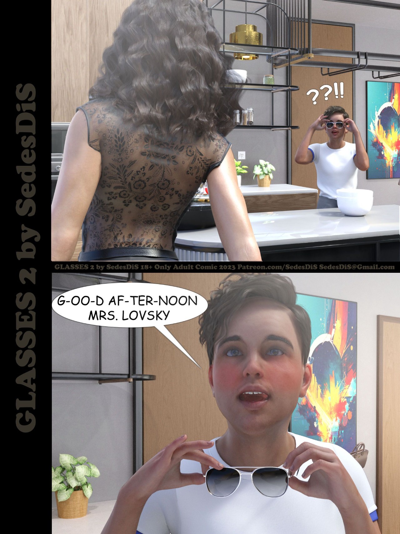 Glasses By SedesDiS Part 2 Porn Comic english 03