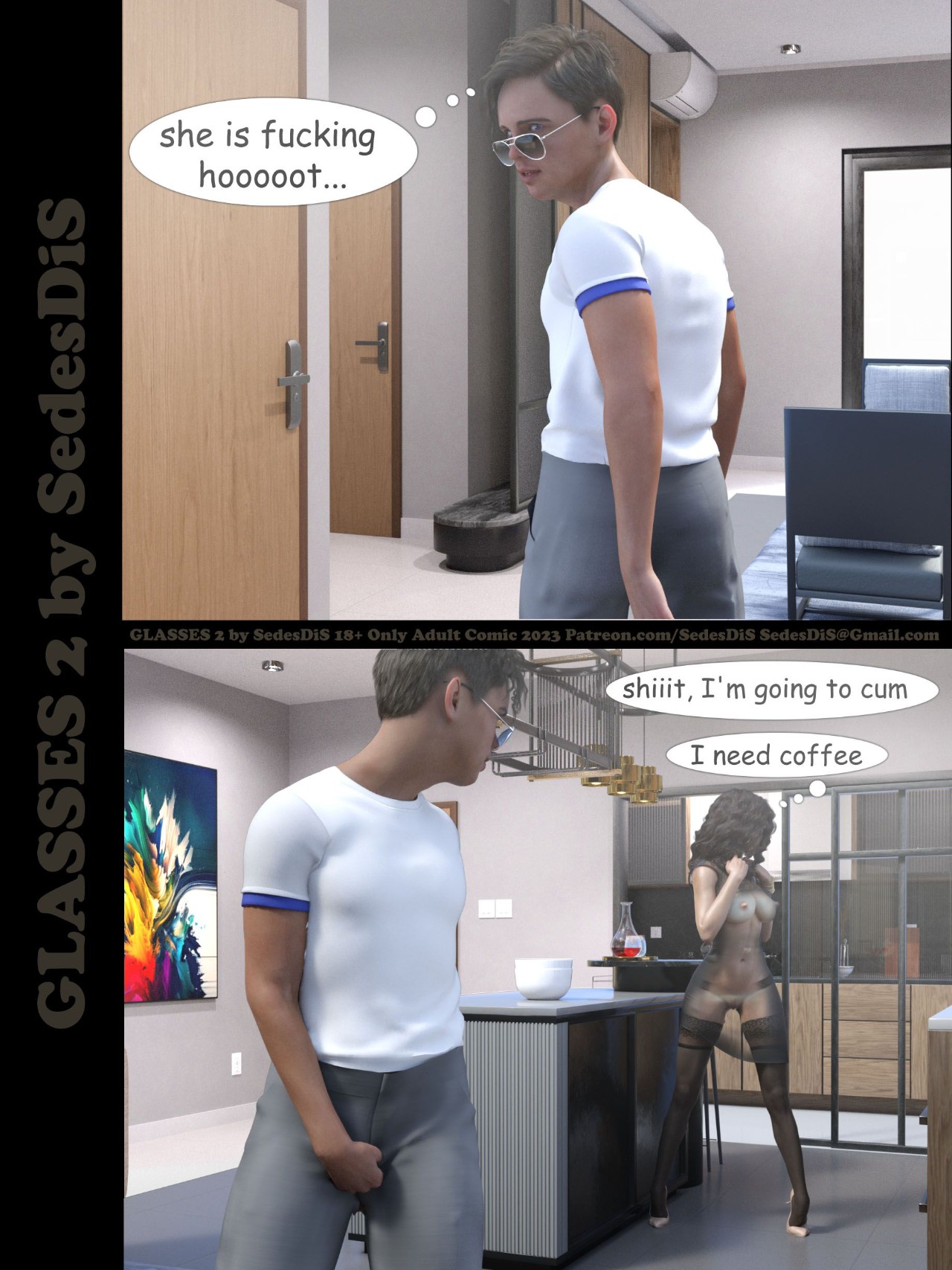 Glasses By SedesDiS Part 2 Porn Comic english 09